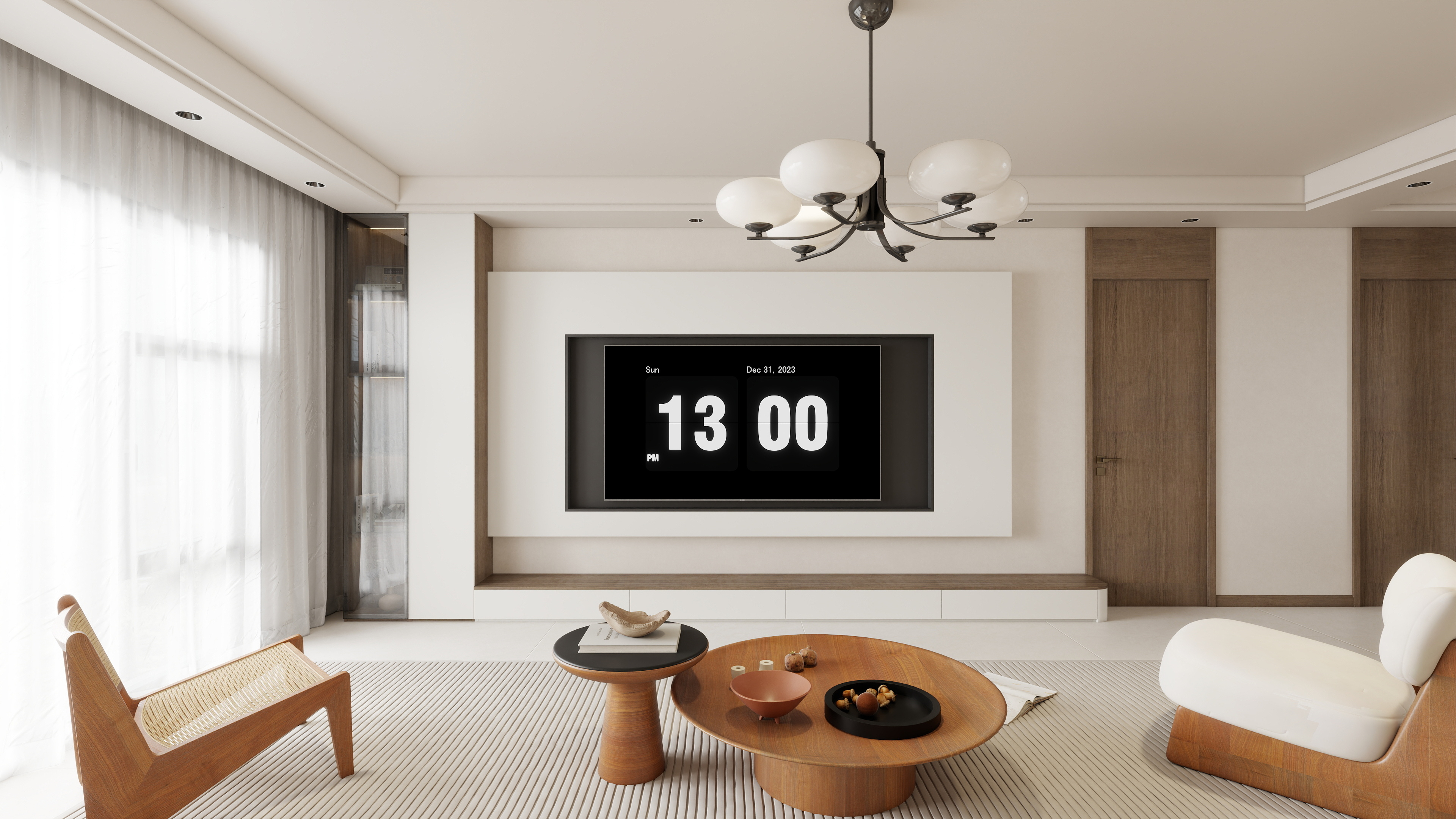 星空设计500一套-现代简约126㎡3室装修效果图