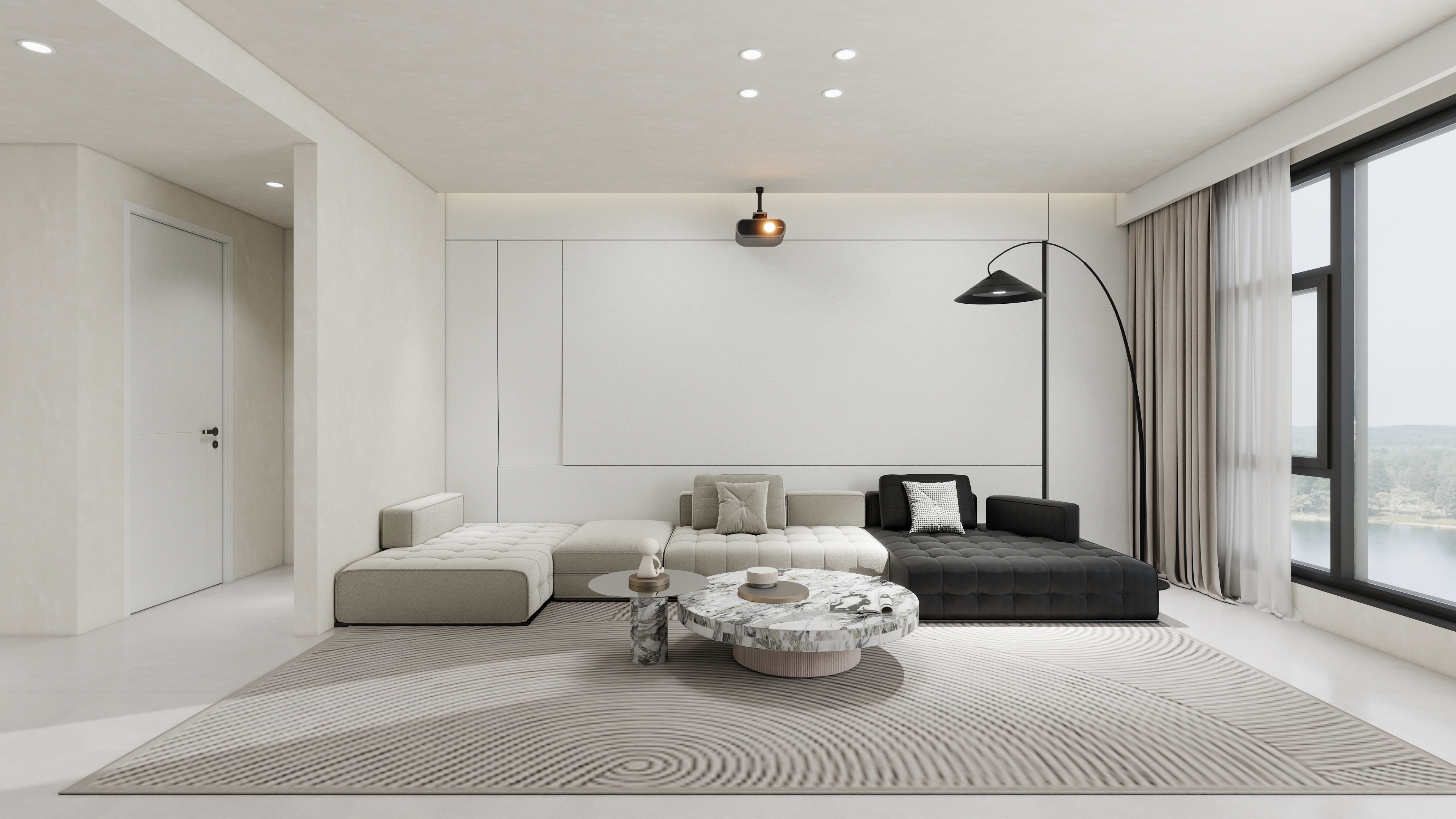 星空设计工作室design-现代简约96㎡装修效果图