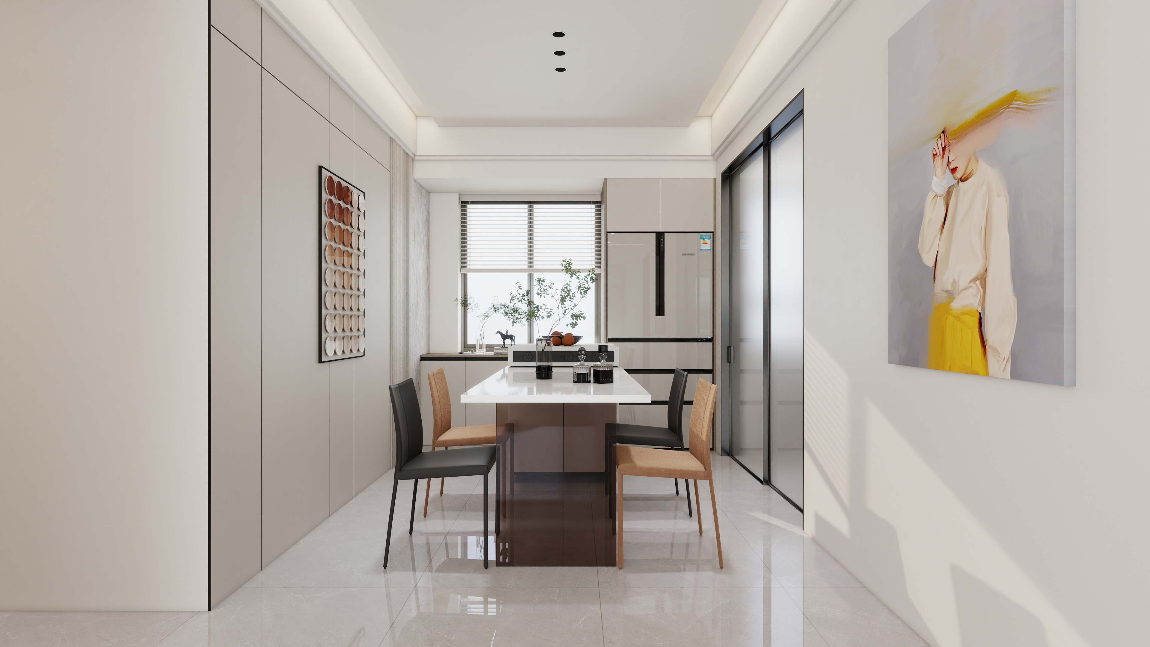 星空设计500一套-现代简约143㎡5室装修效果图