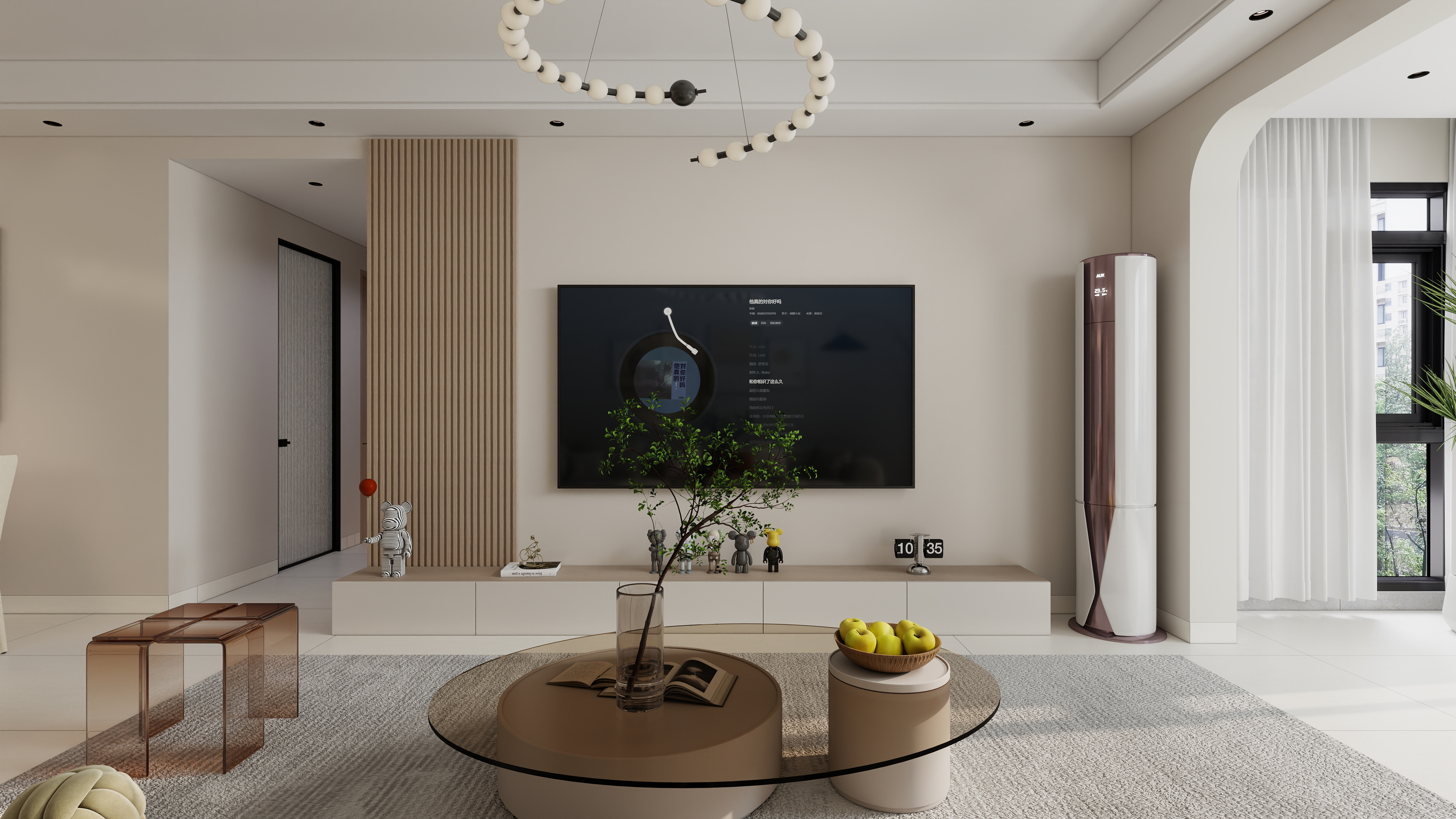 星空设计500-现代简约115㎡2室装修效果图