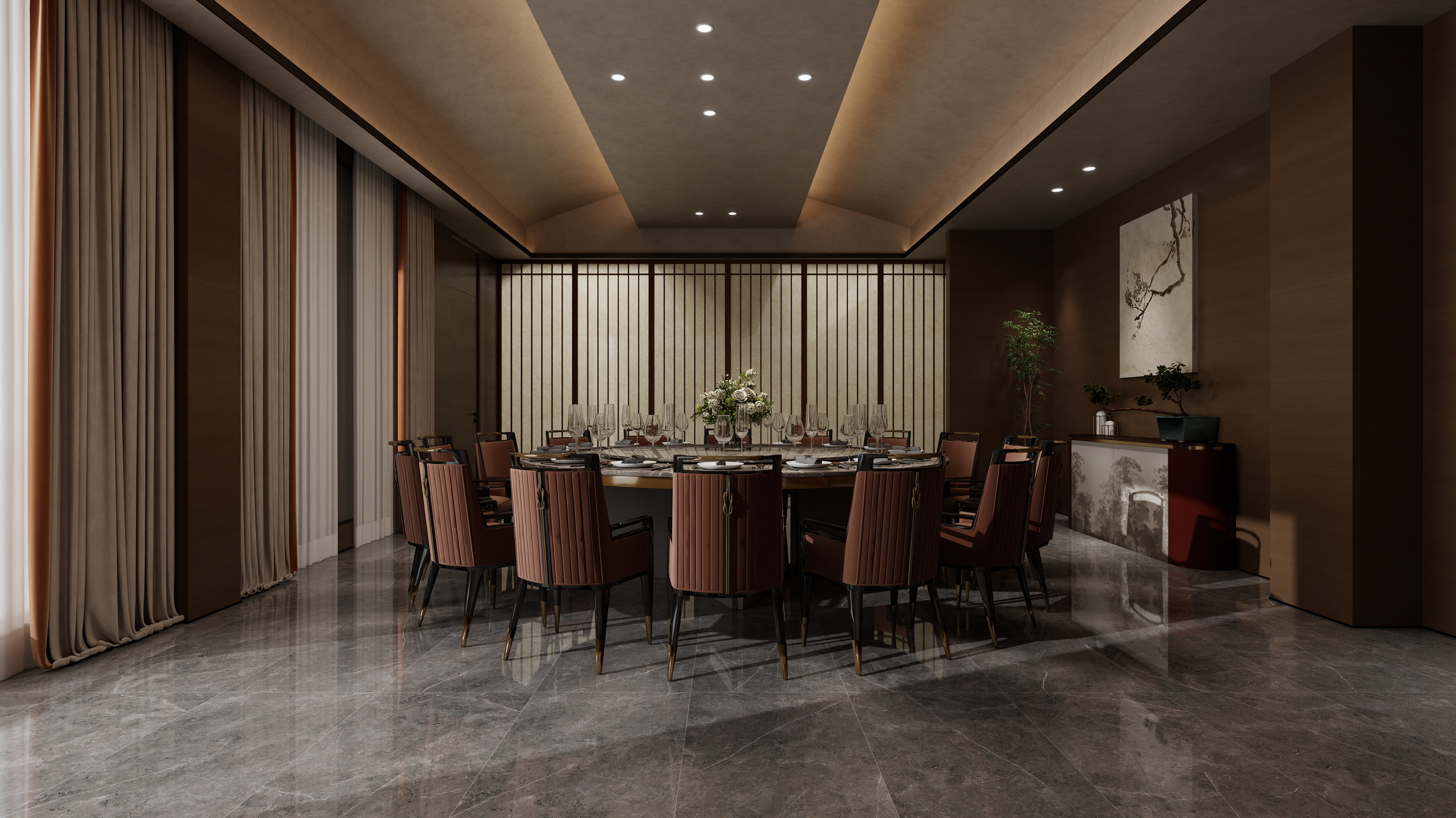 星空设计工作室design-招待餐厅 装修效果图