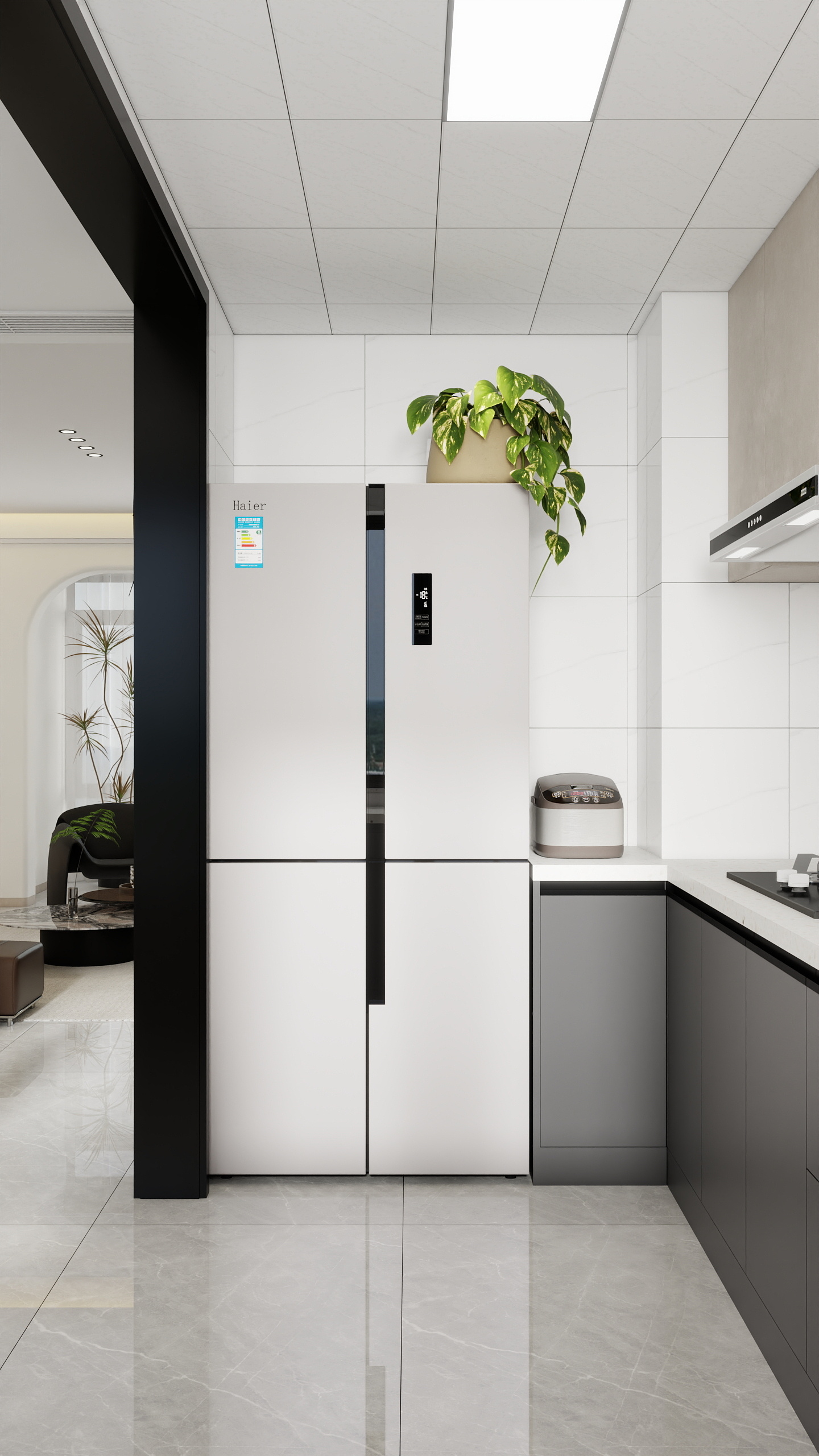 李青越-109平方现代简约三居室装修效果图