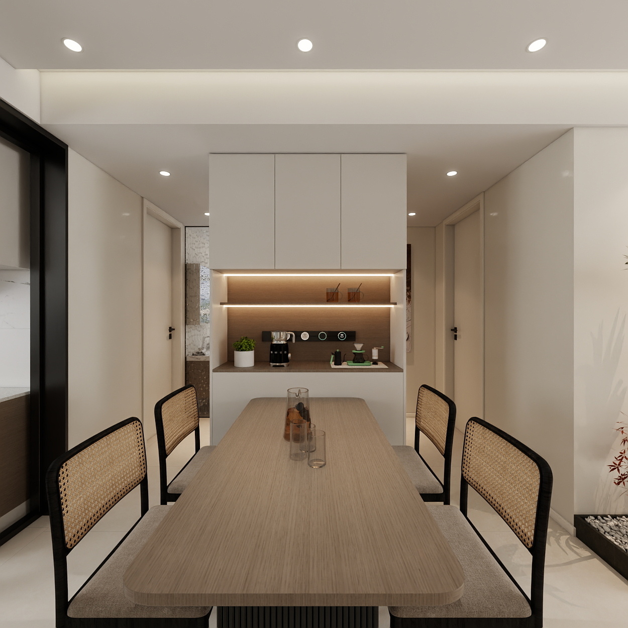 暴走布朗熊-三室平层家装装修效果图