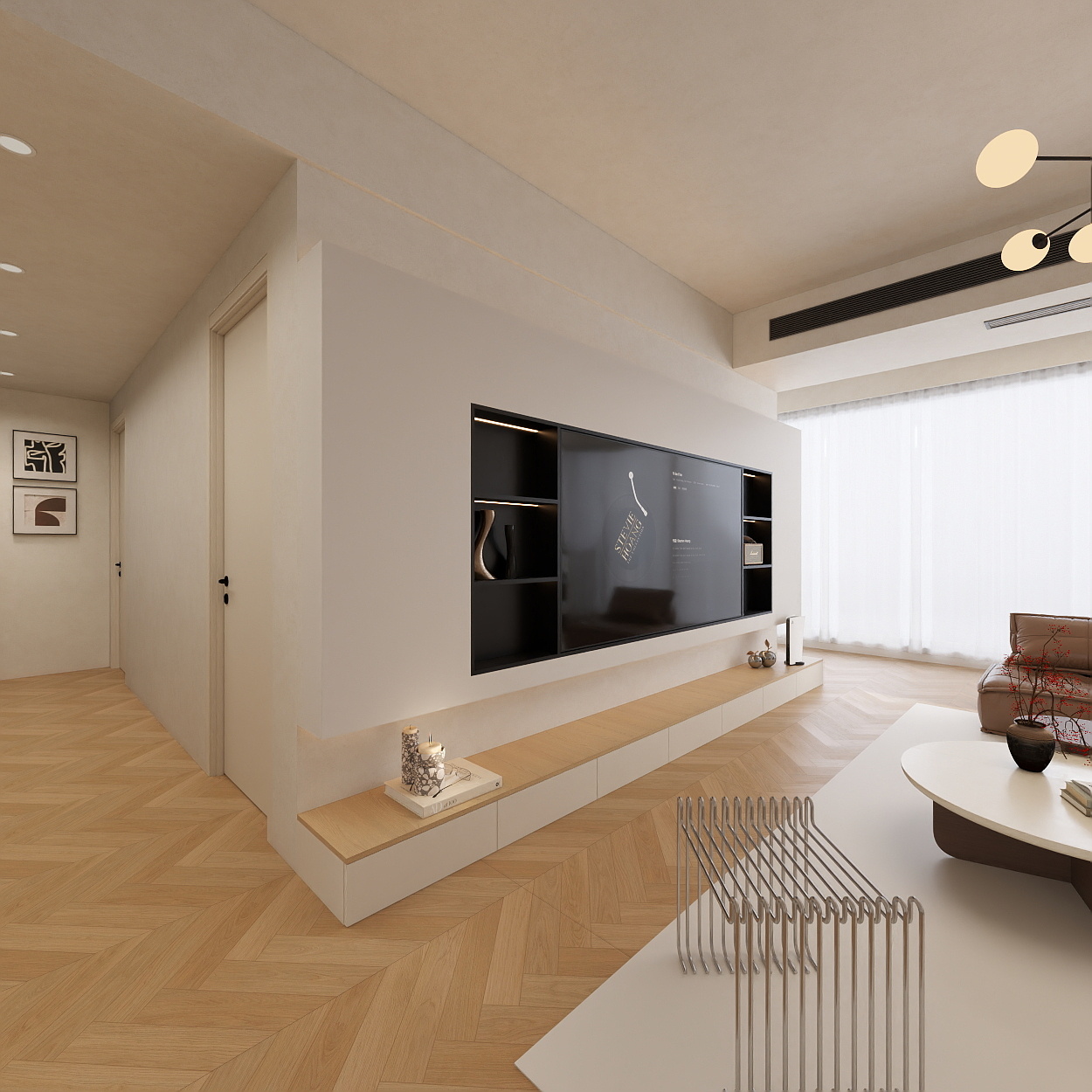 SpaceX.-148㎡4室一层客餐厅装修效果图第4张