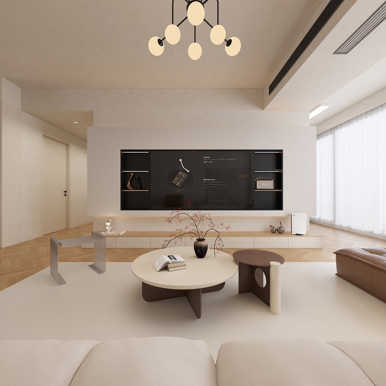 SpaceX.-148㎡4室一层客餐厅装修效果图第3张