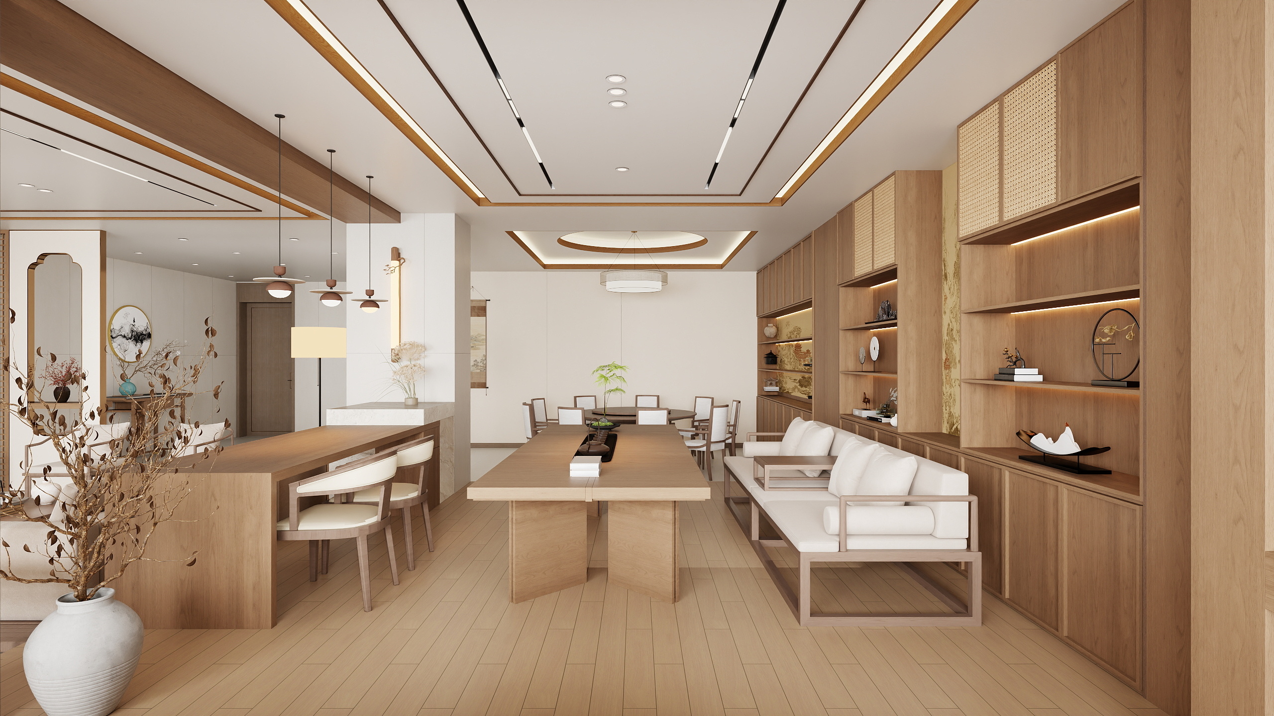 李青越-135平宋氏风格装修效果图