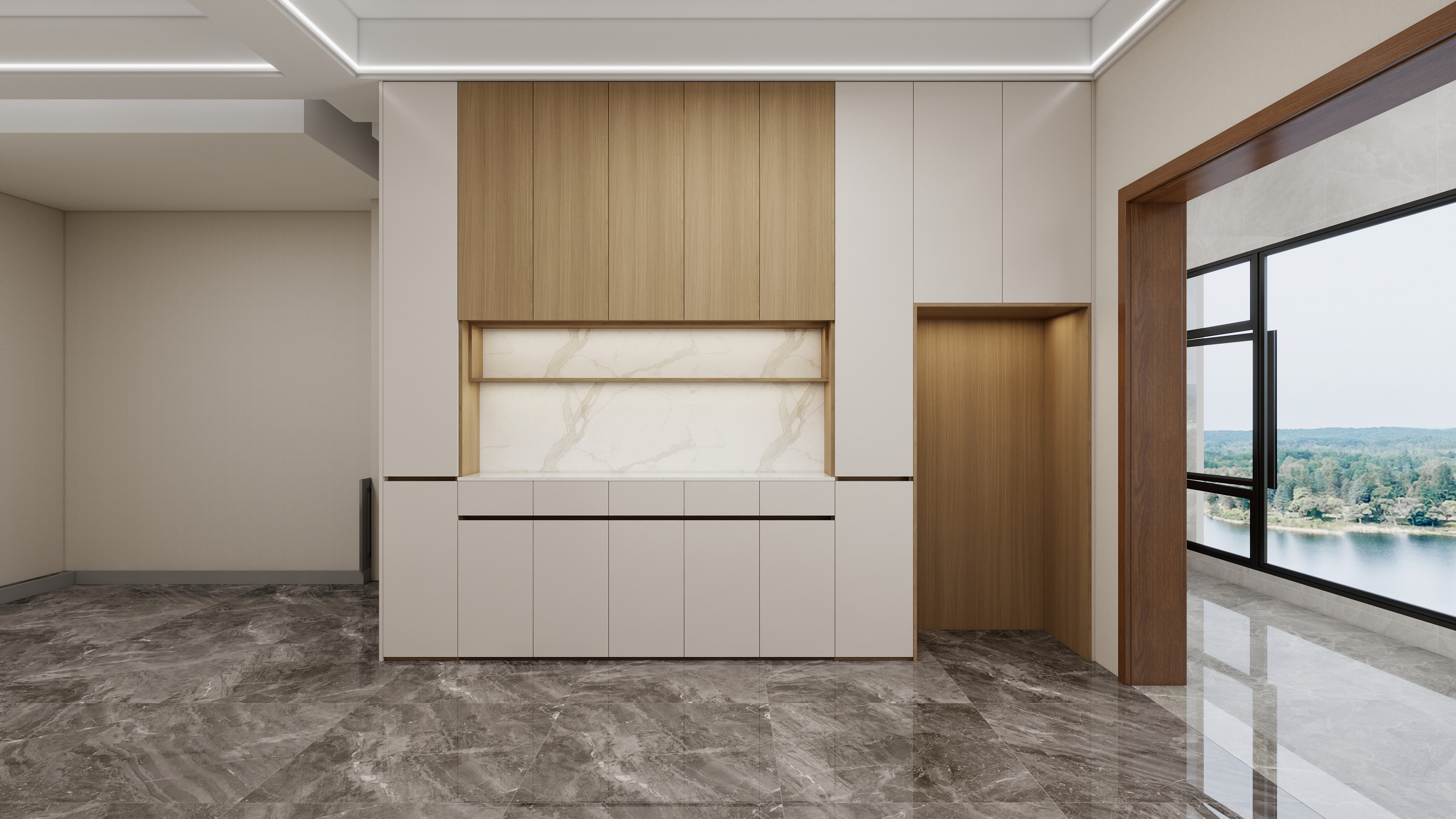 星空设计工作室design-现代简约121㎡3室装修效果图