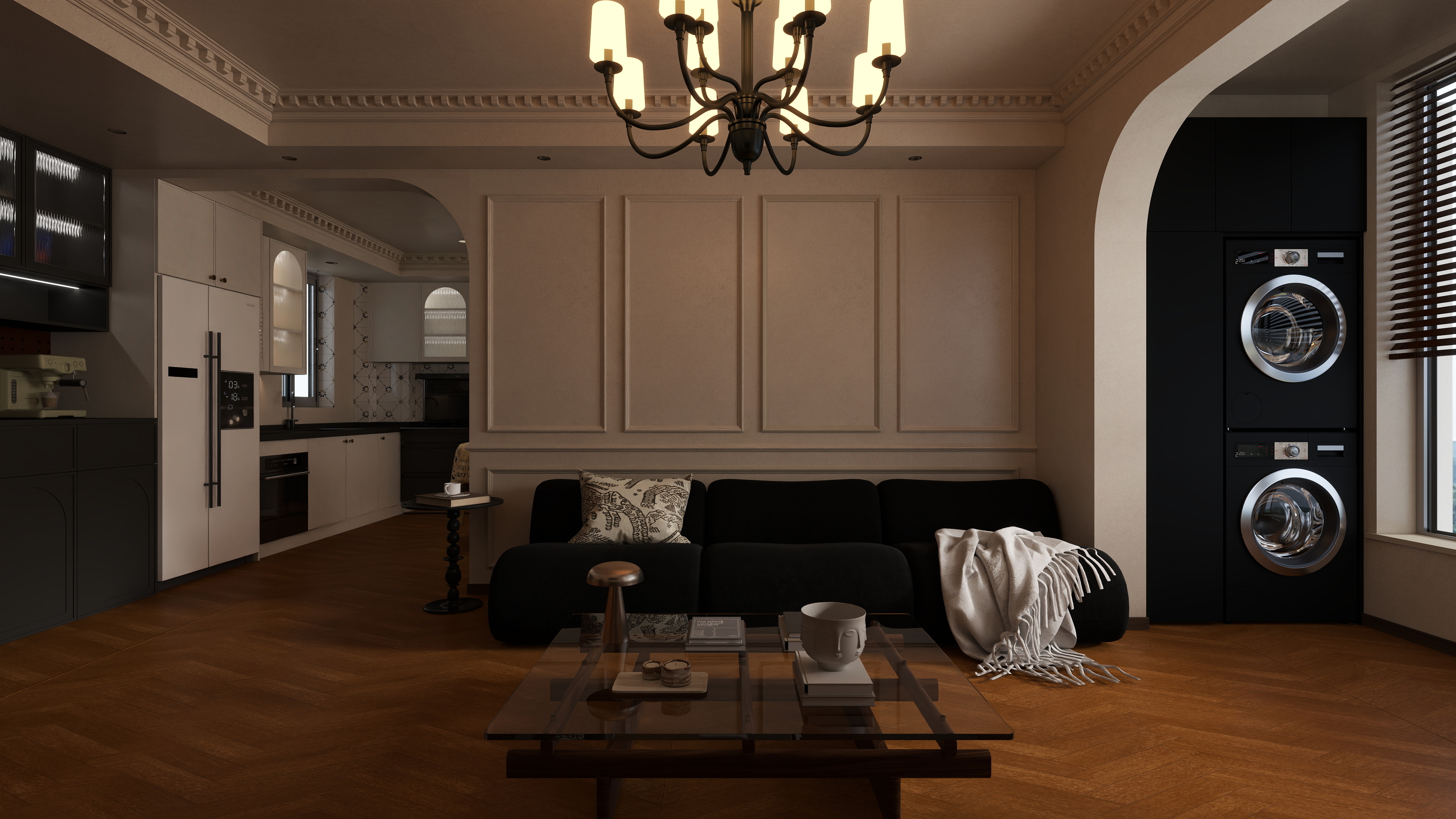 星空设计工作室design-混搭82㎡2室装修效果图