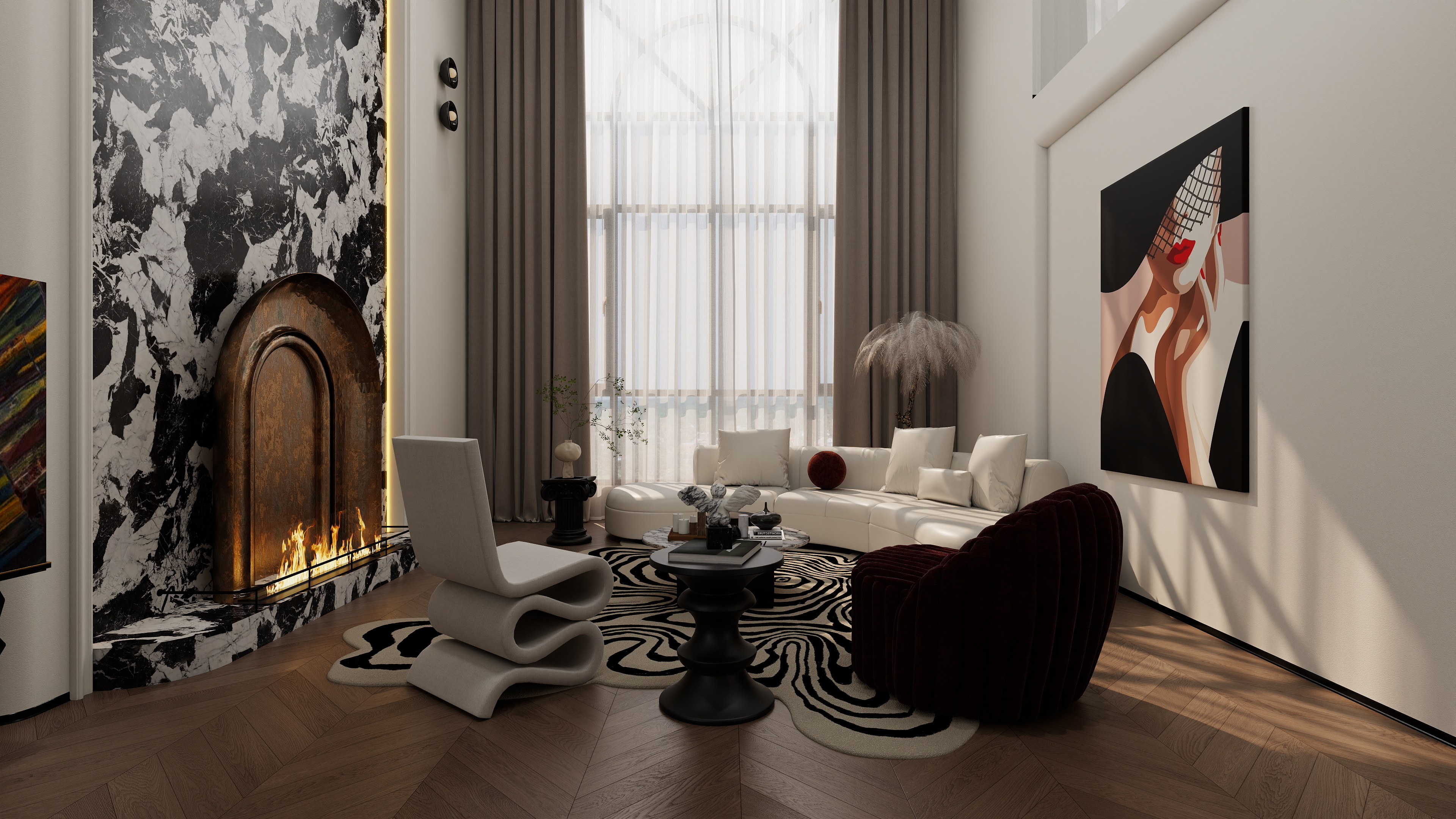 星空设计工作室design-混搭168㎡3室装修效果图