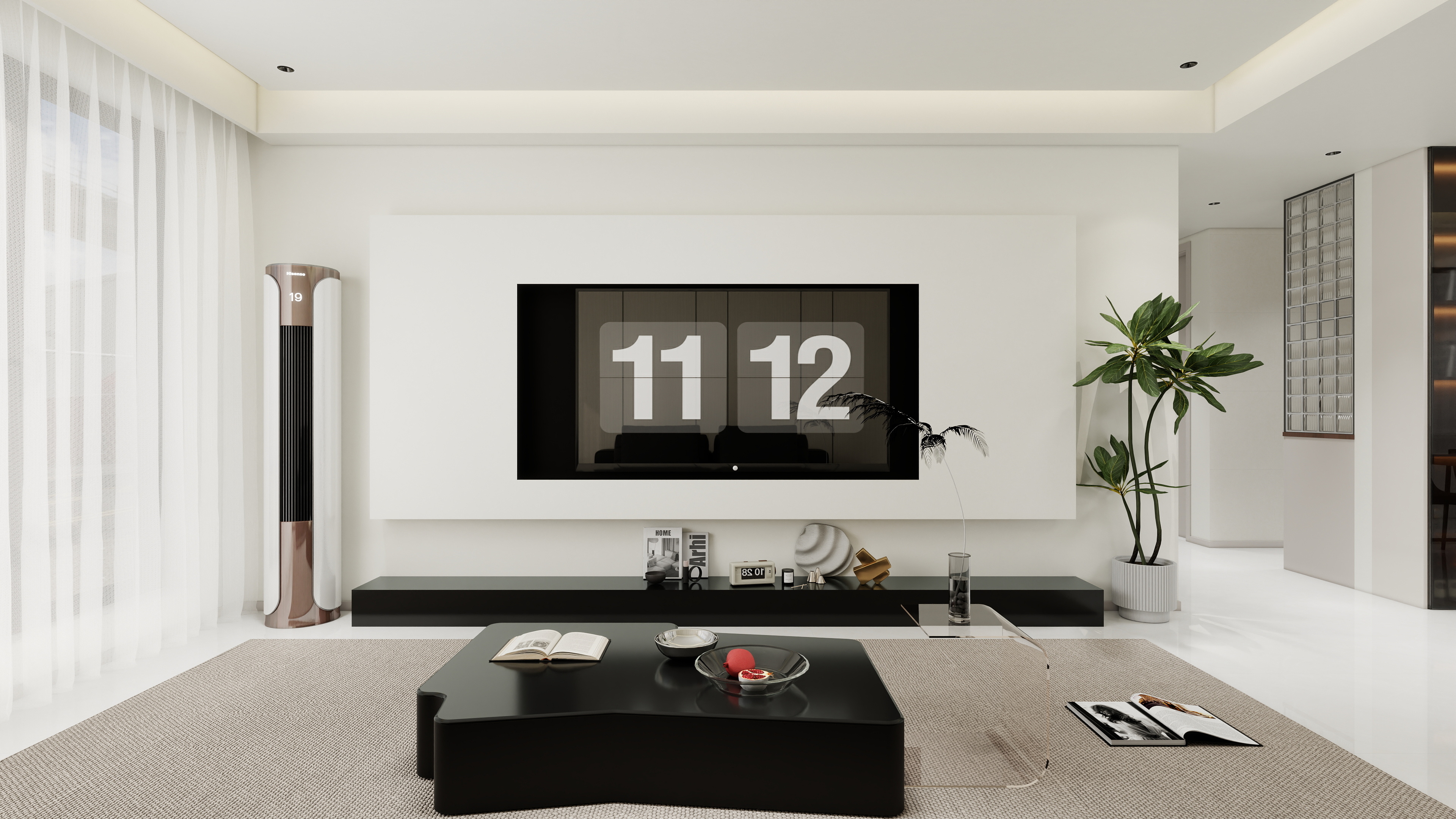 星空设计500一套-现代简约111㎡3室装修效果图