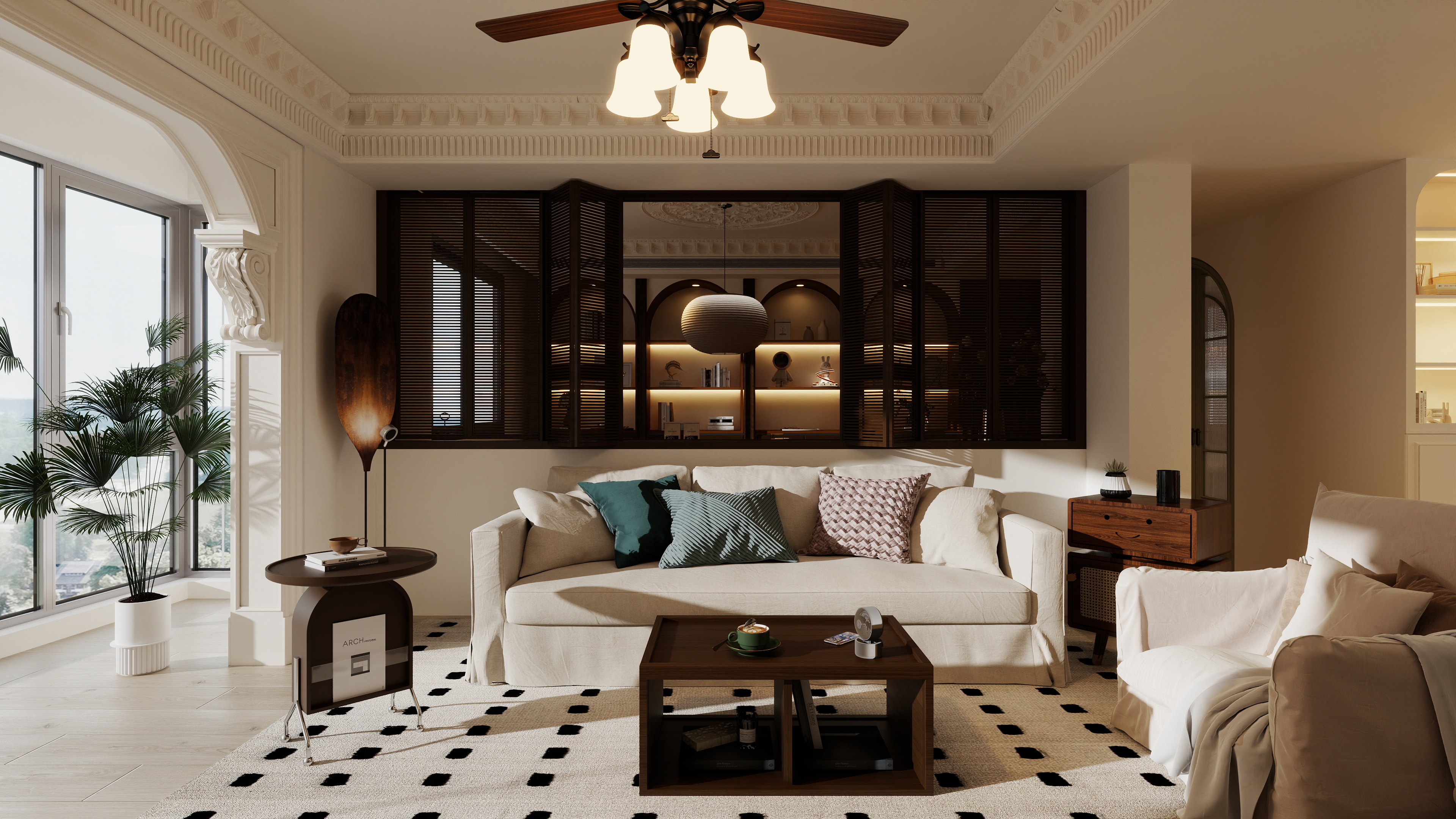 星空设计500一套-混搭1㎡1室装修效果图