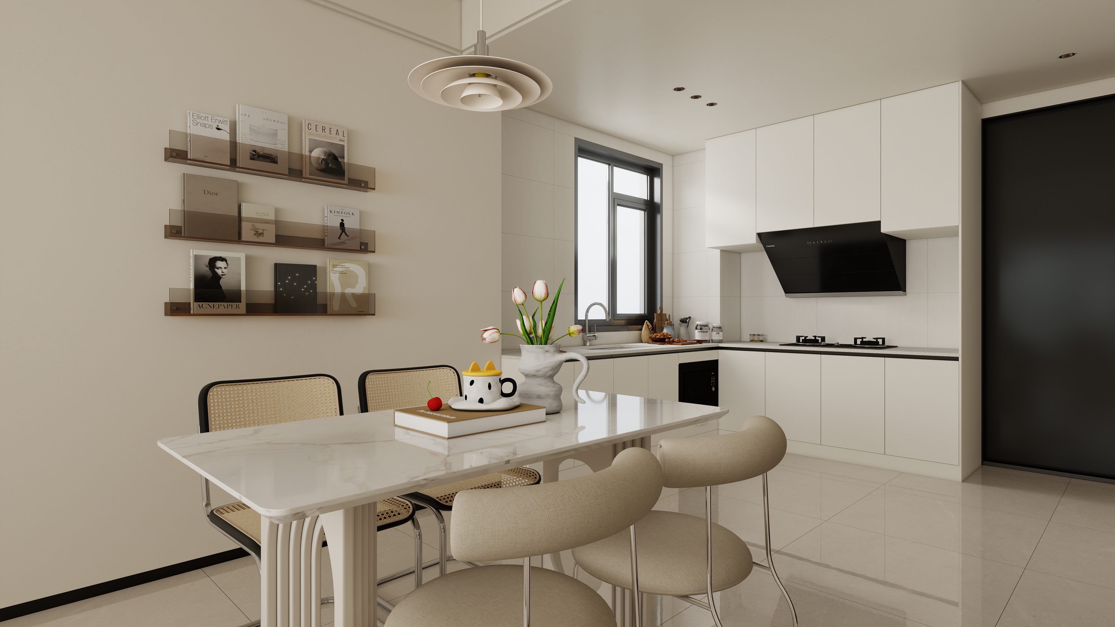 星空设计工作室design-现代简约93㎡3室装修效果图