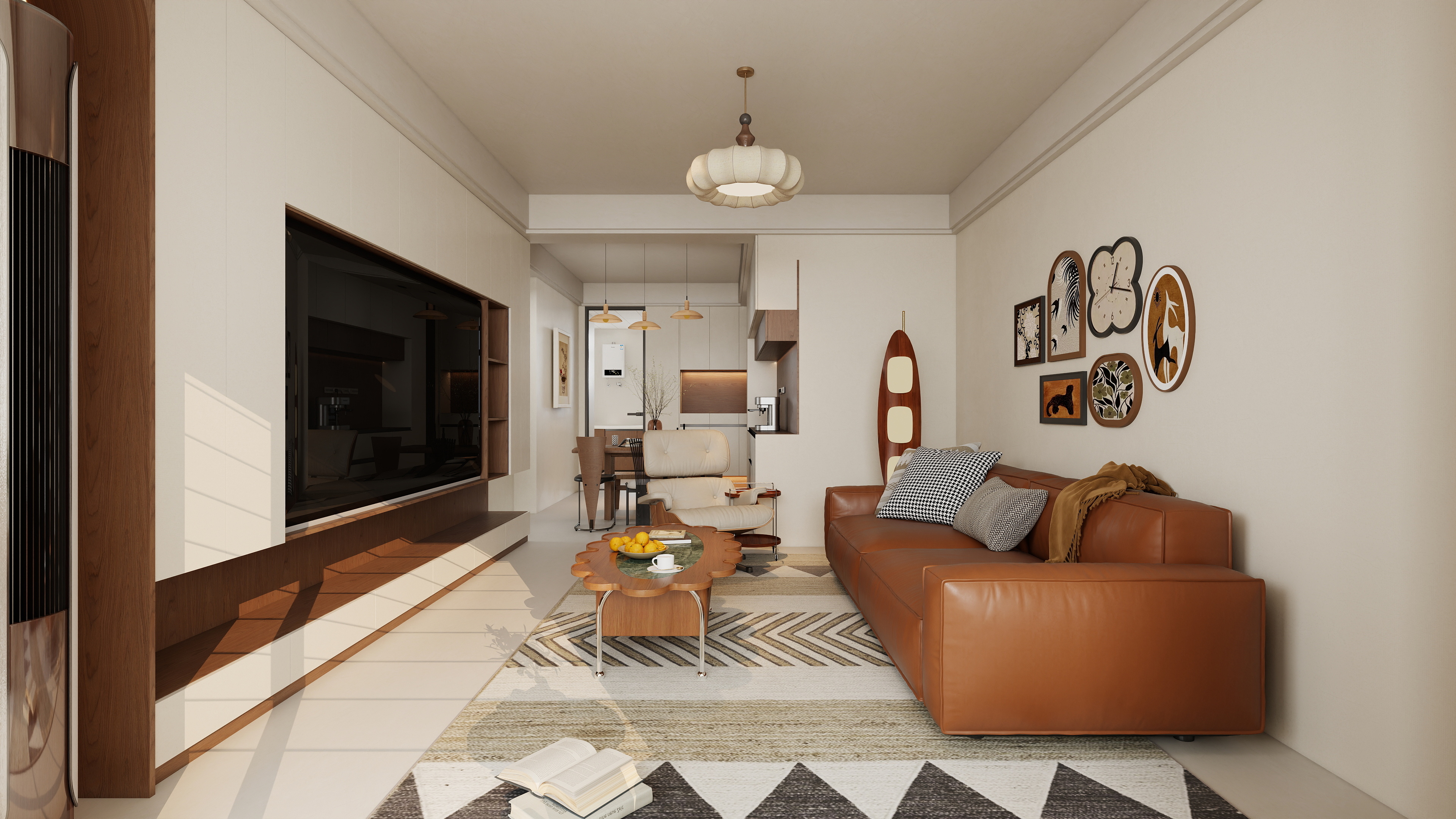 星空设计工作室design-中古风格2室装修效果图