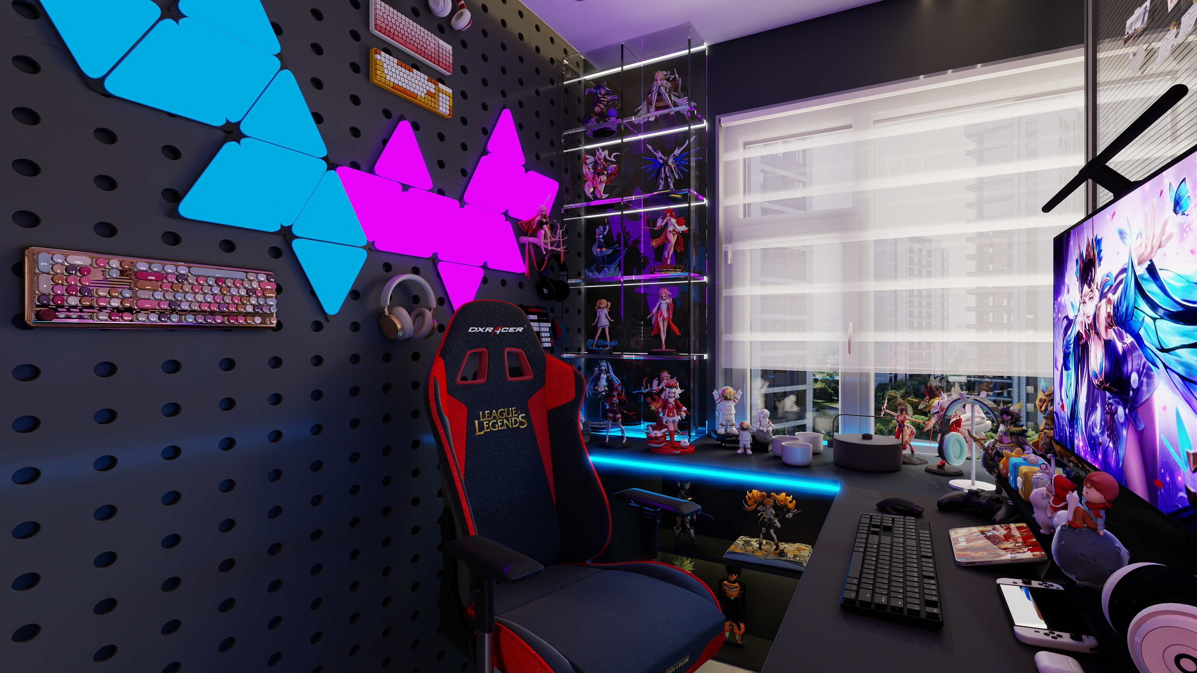 歓嬉-中凯毓秀--顶跃 -改 - 最新二层客餐厅装修效果图第2张