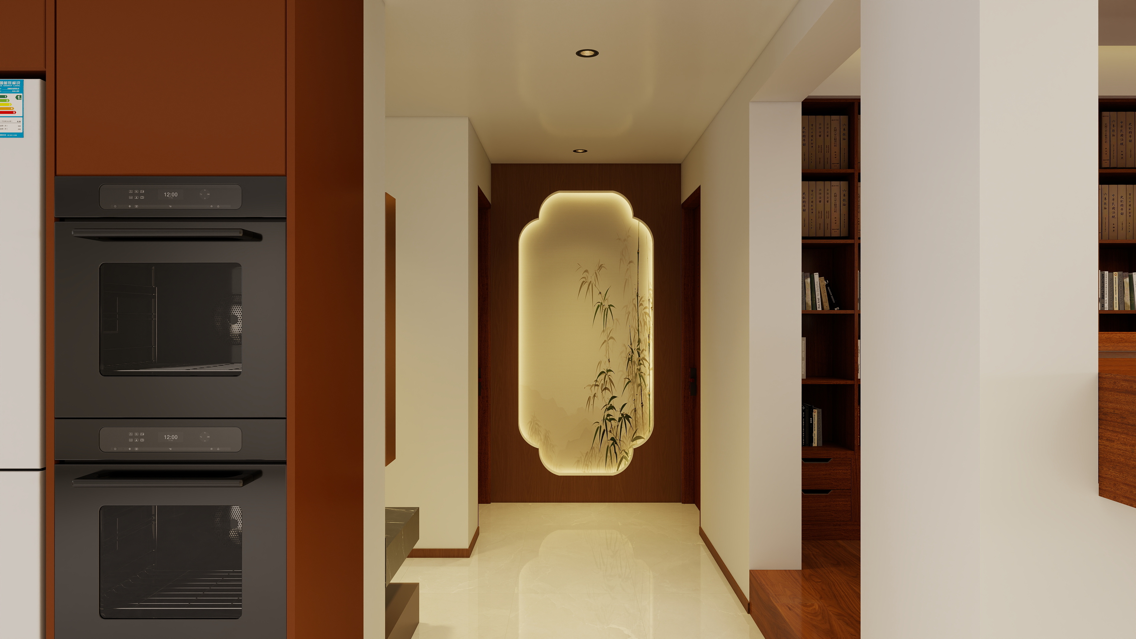 画画的贝壳-191㎡4室 一层客餐厅装修效果图第1张