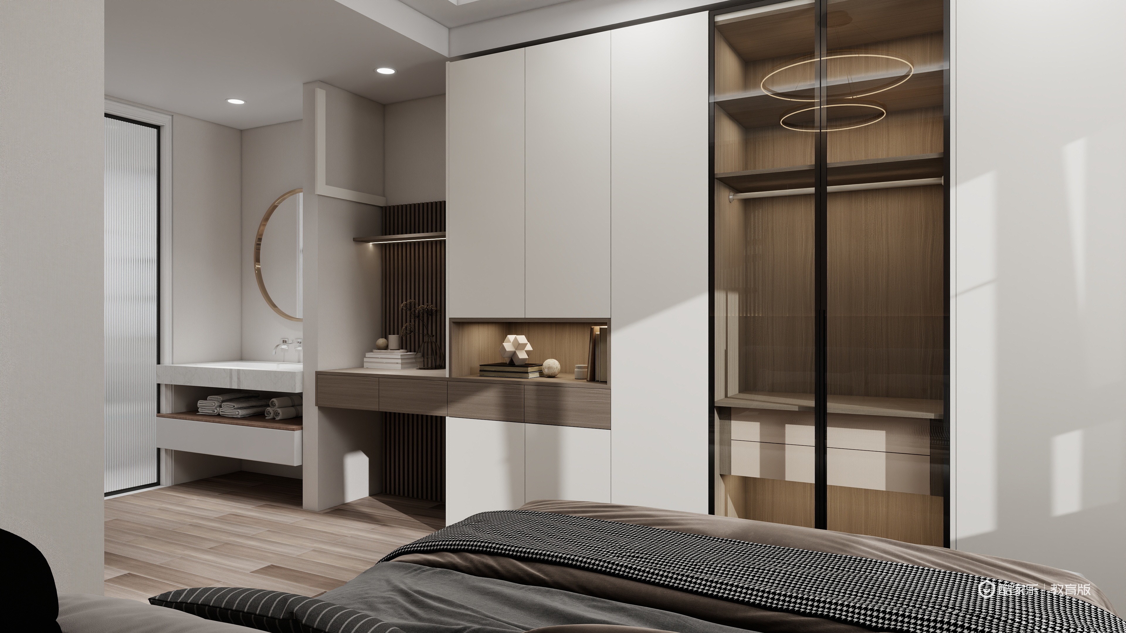 陈晨Gmfg-湖州职业技术学院-陈晨一层卧室装修效果图第1张