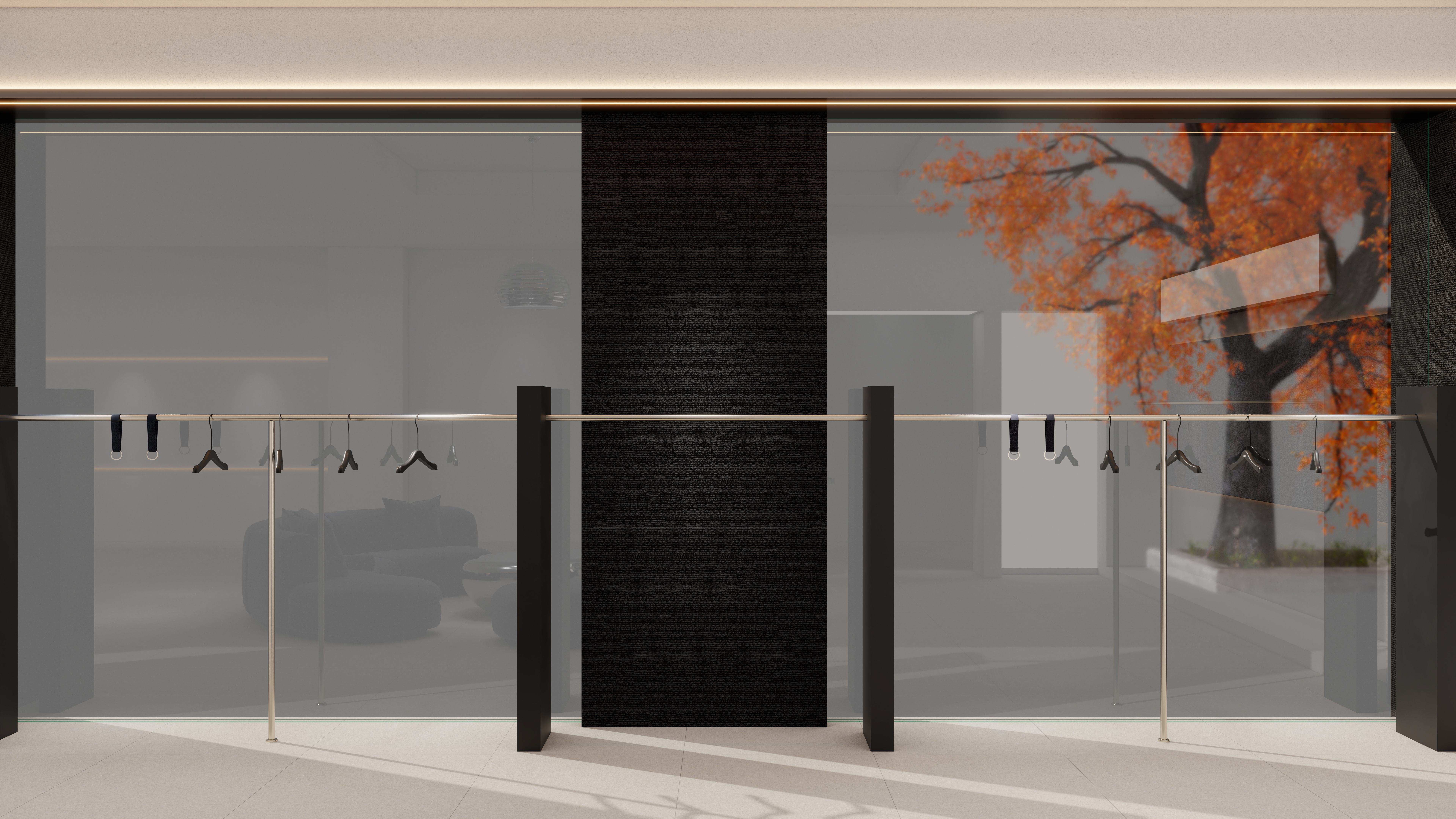 阿凌设计-优米诺-批发档口一层展厅装修效果图第2张