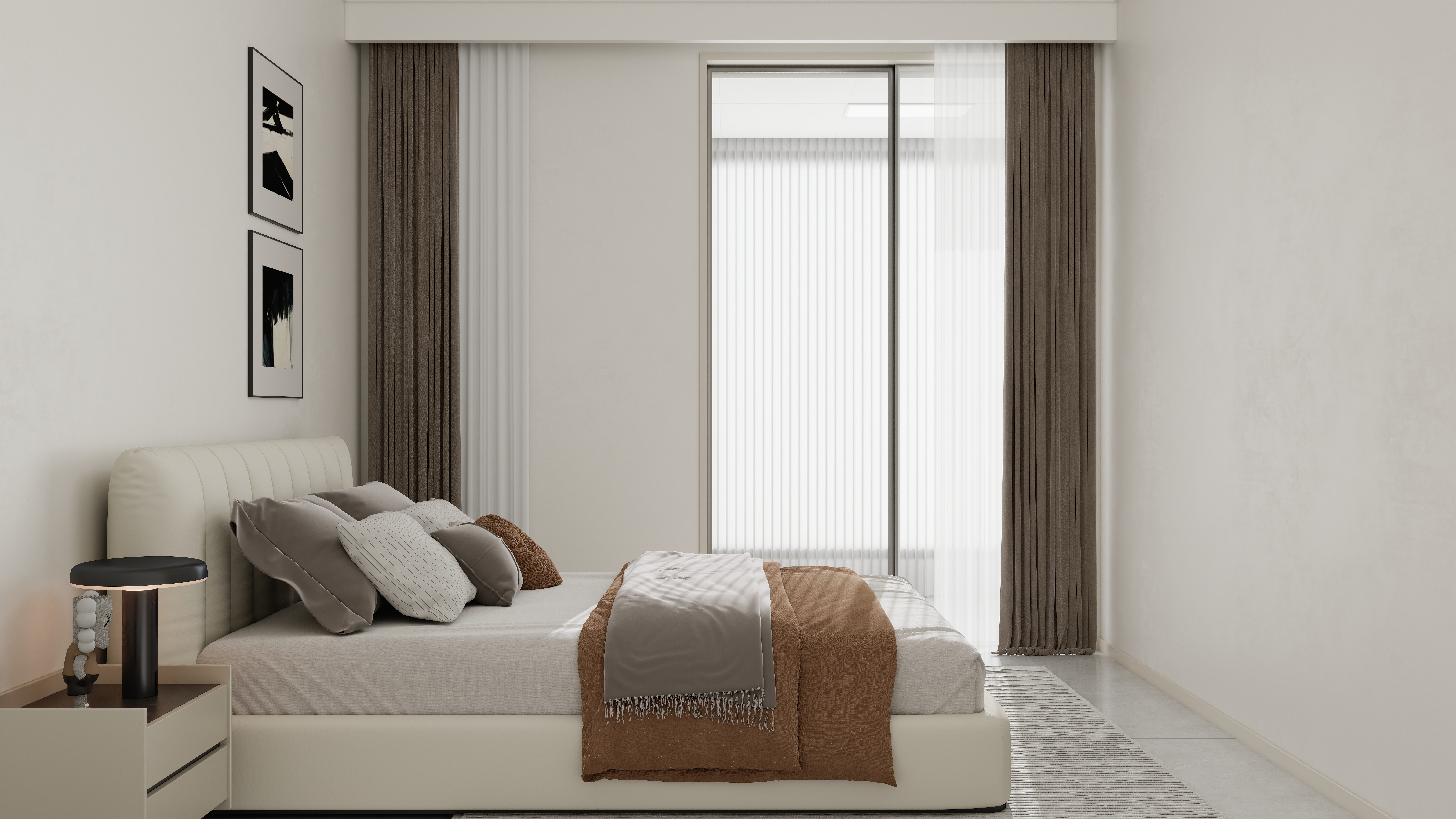 李佳洋-金山花苑107平现代3室一层次卧装修效果图第1张