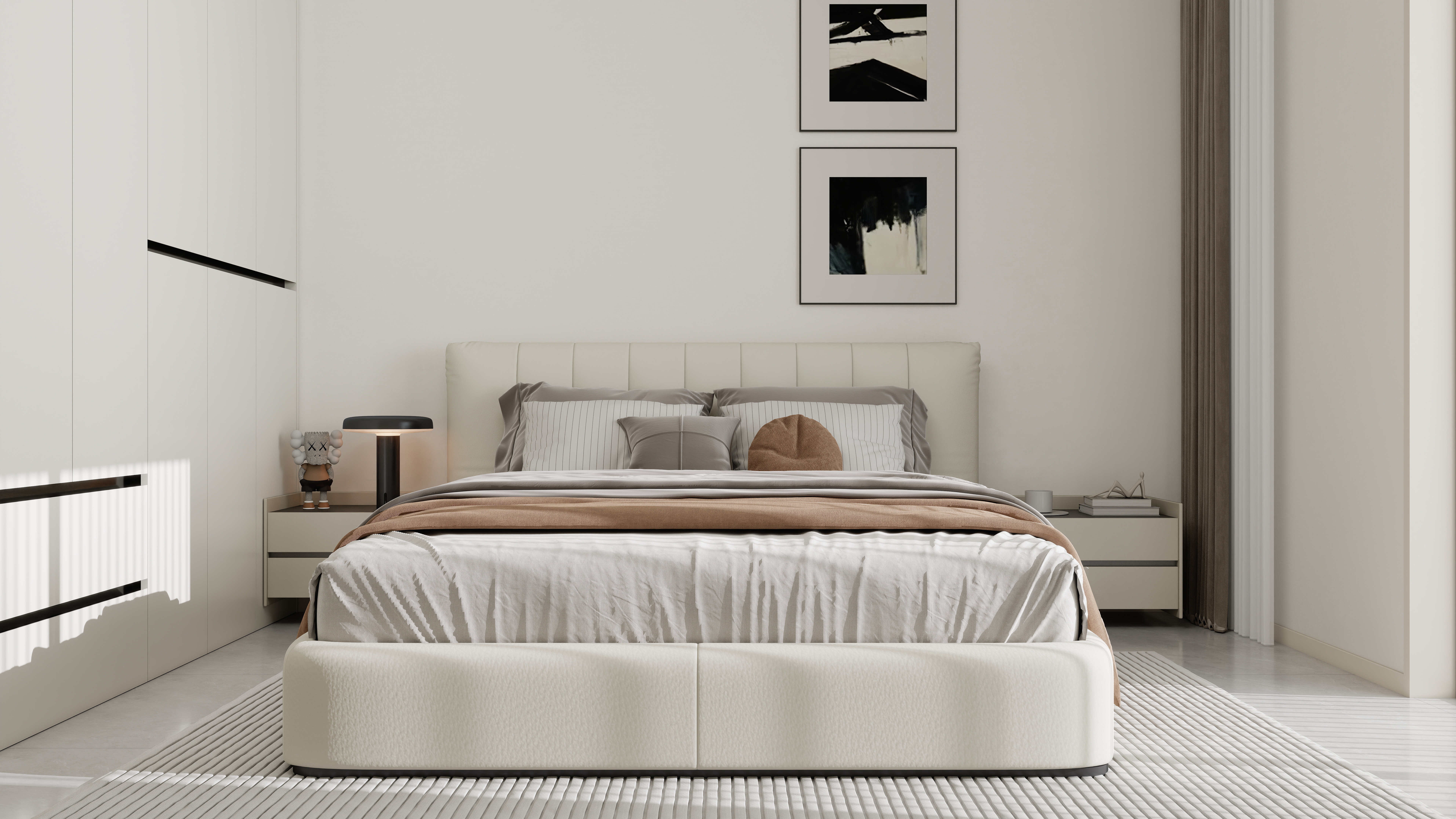 李佳洋-金山花苑107平现代3室一层次卧装修效果图第2张