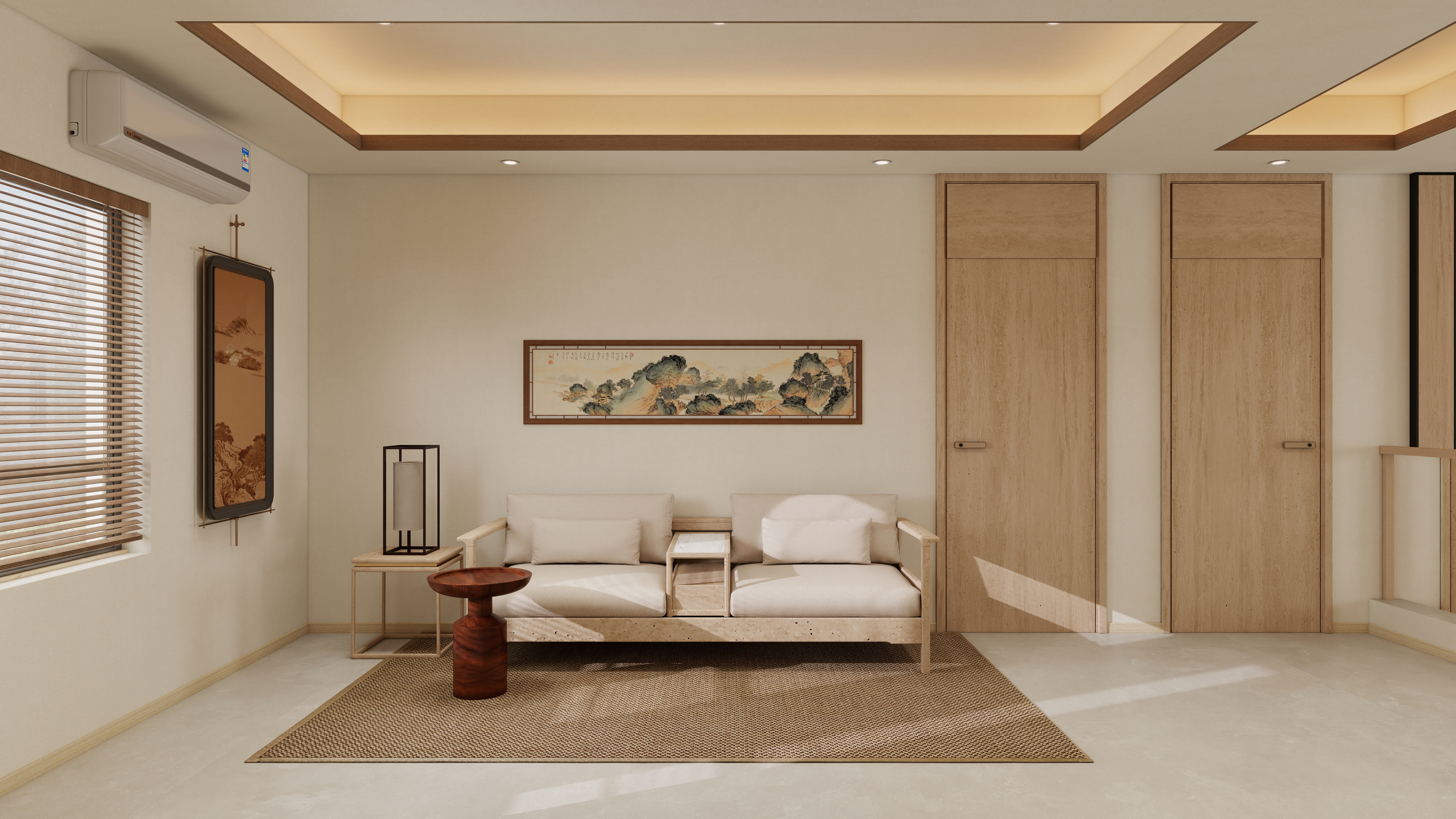 张煜强煜境设计-537平米简约宋氏中式自建别墅二层起居室装修效果图第1张