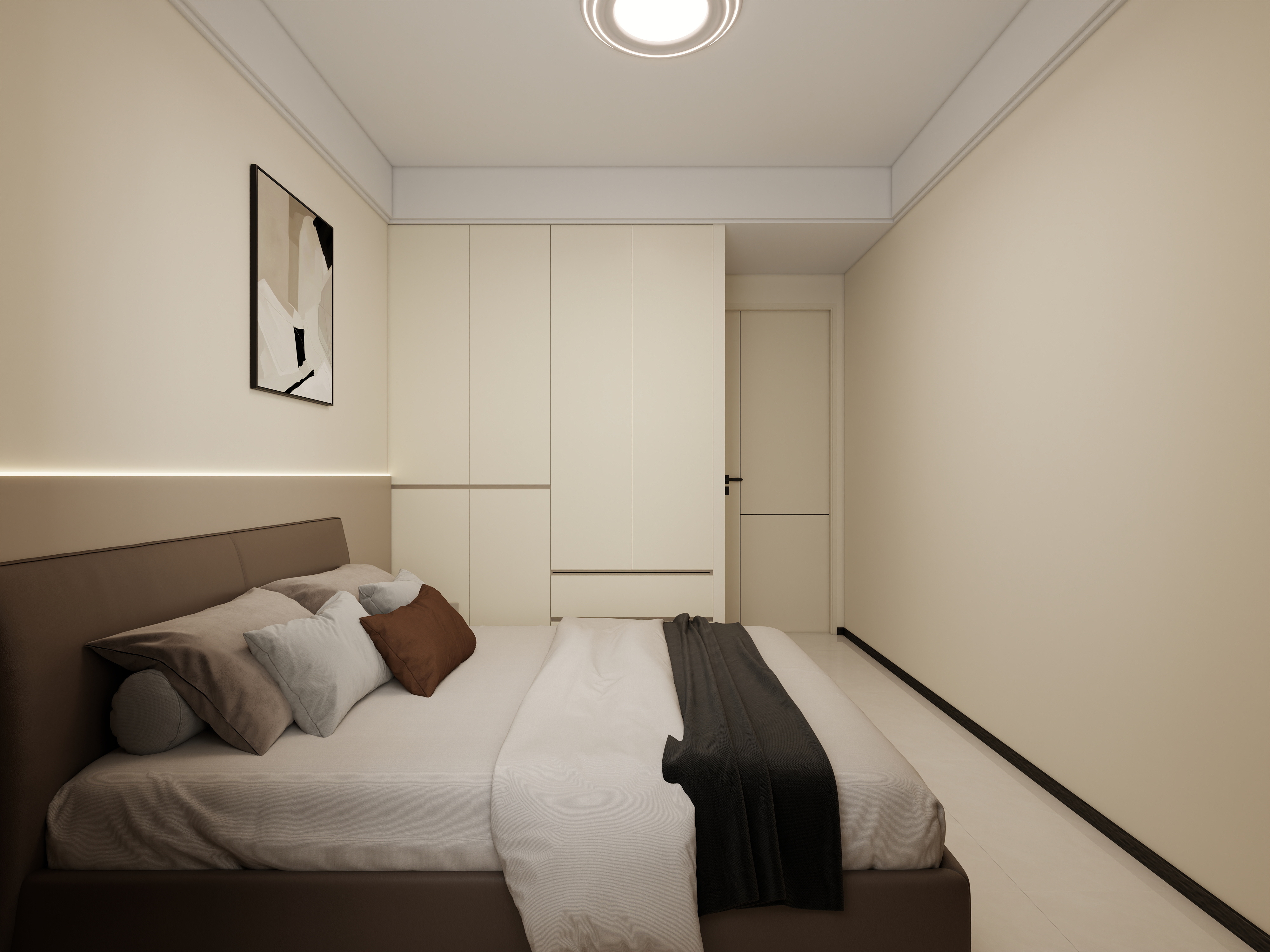 星空设计工作室design-现代简约119㎡3室装修效果图