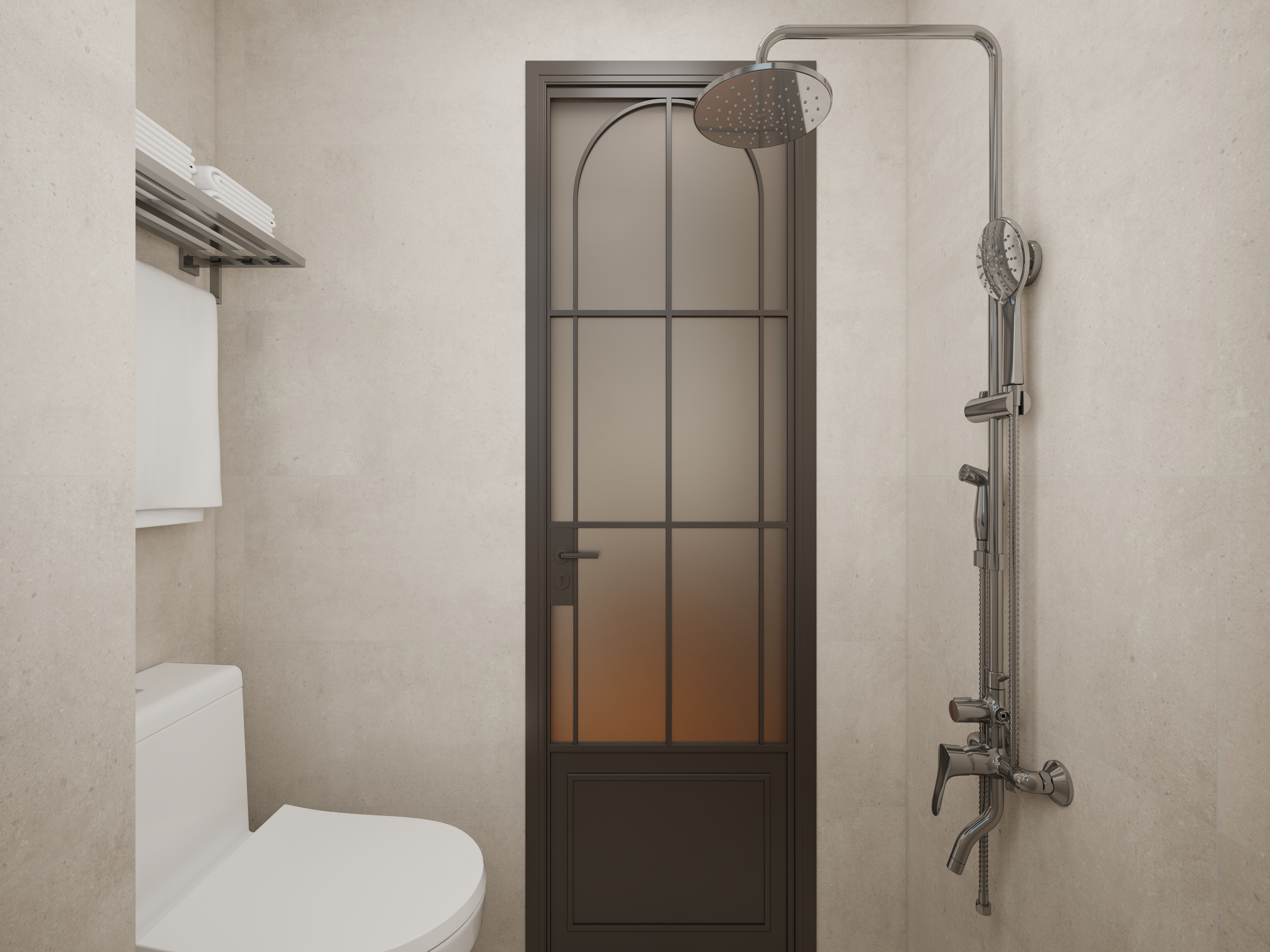 惠州装修找沫竹-惠州-山水芳邻-深古一层公卫装修效果图第2张