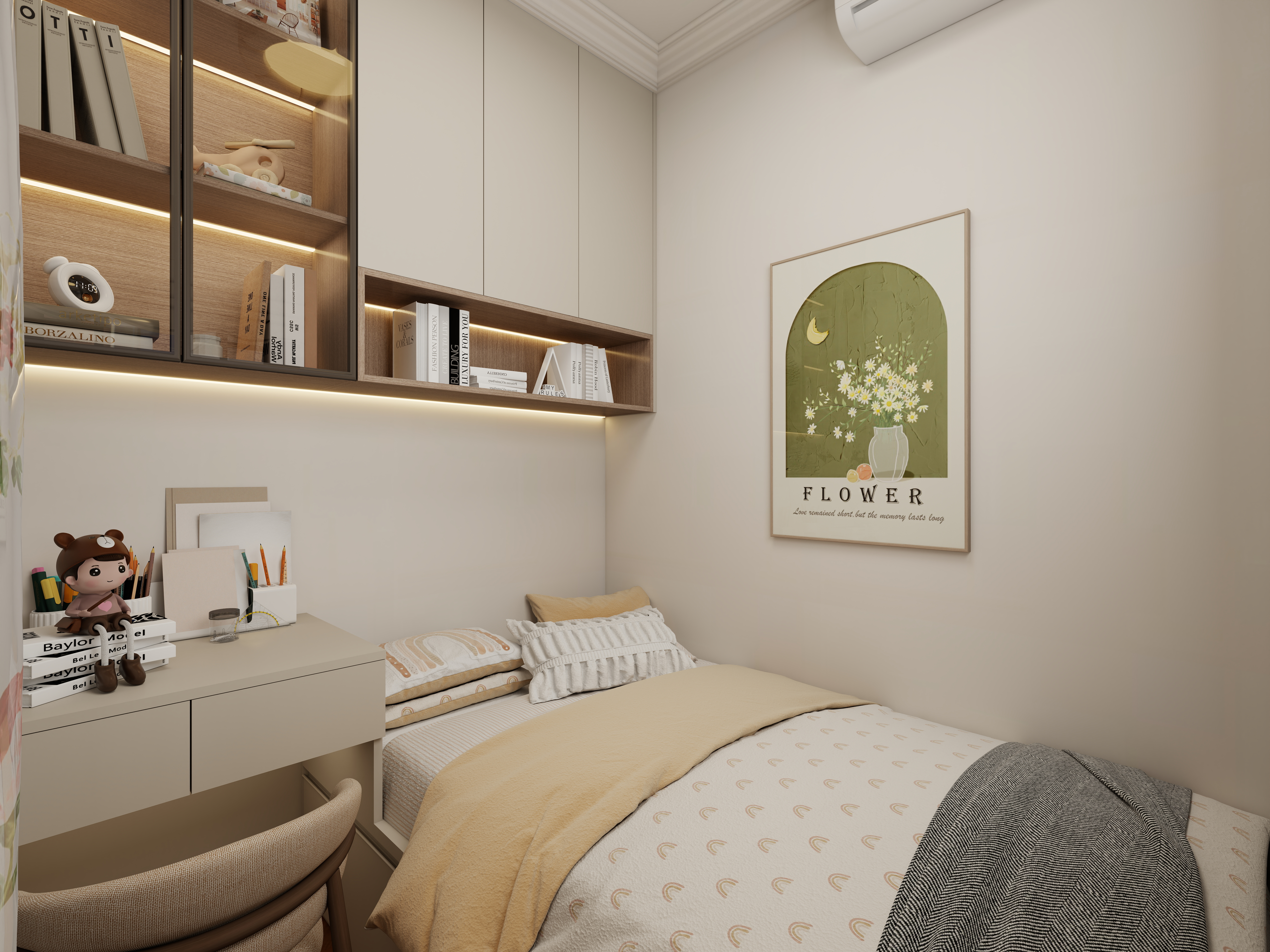 惠州装修找沫竹-惠州-山水芳邻-深古一层卧室二装修效果图第2张