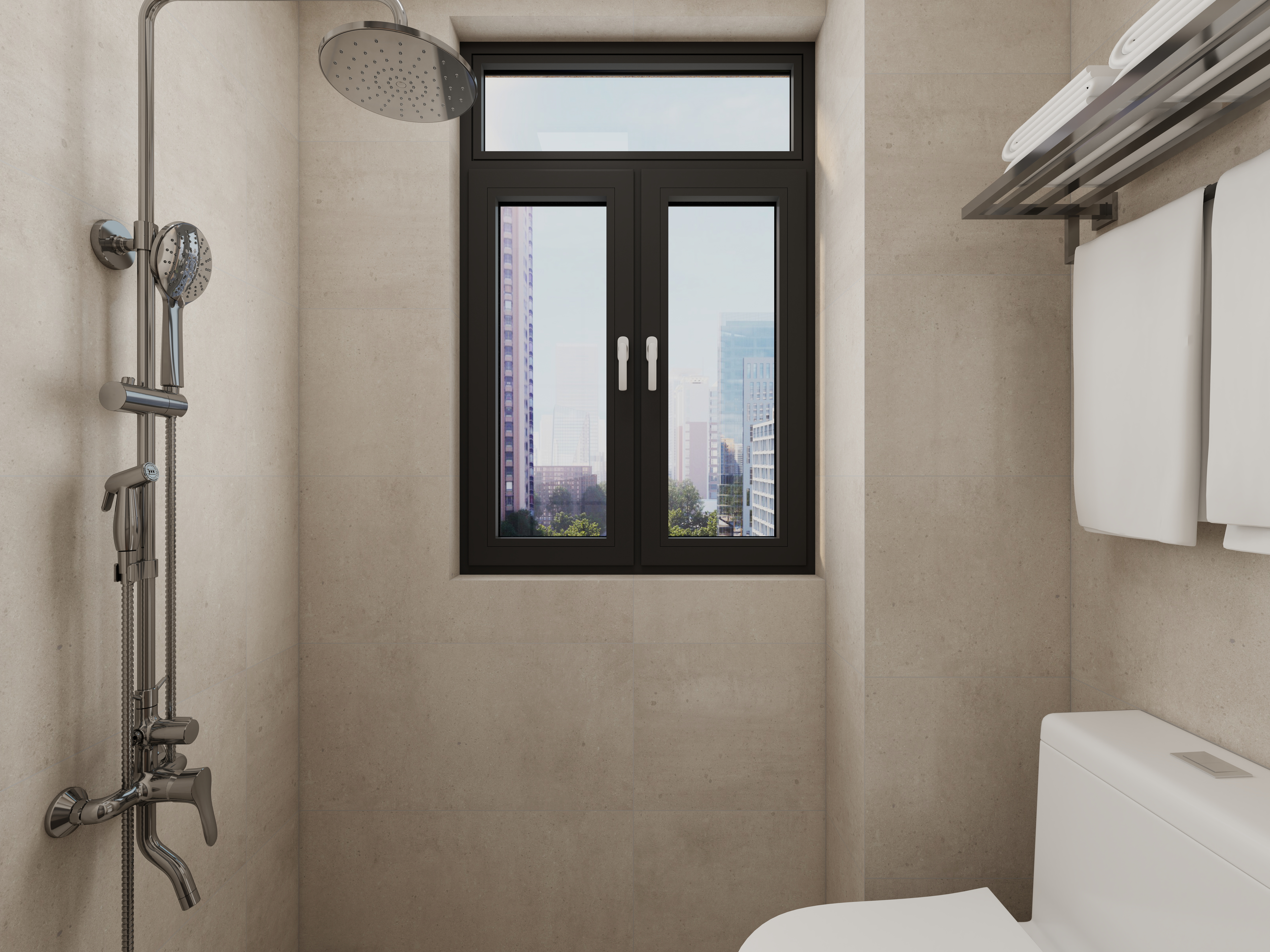 惠州装修找沫竹-惠州-山水芳邻-深古一层公卫装修效果图第1张