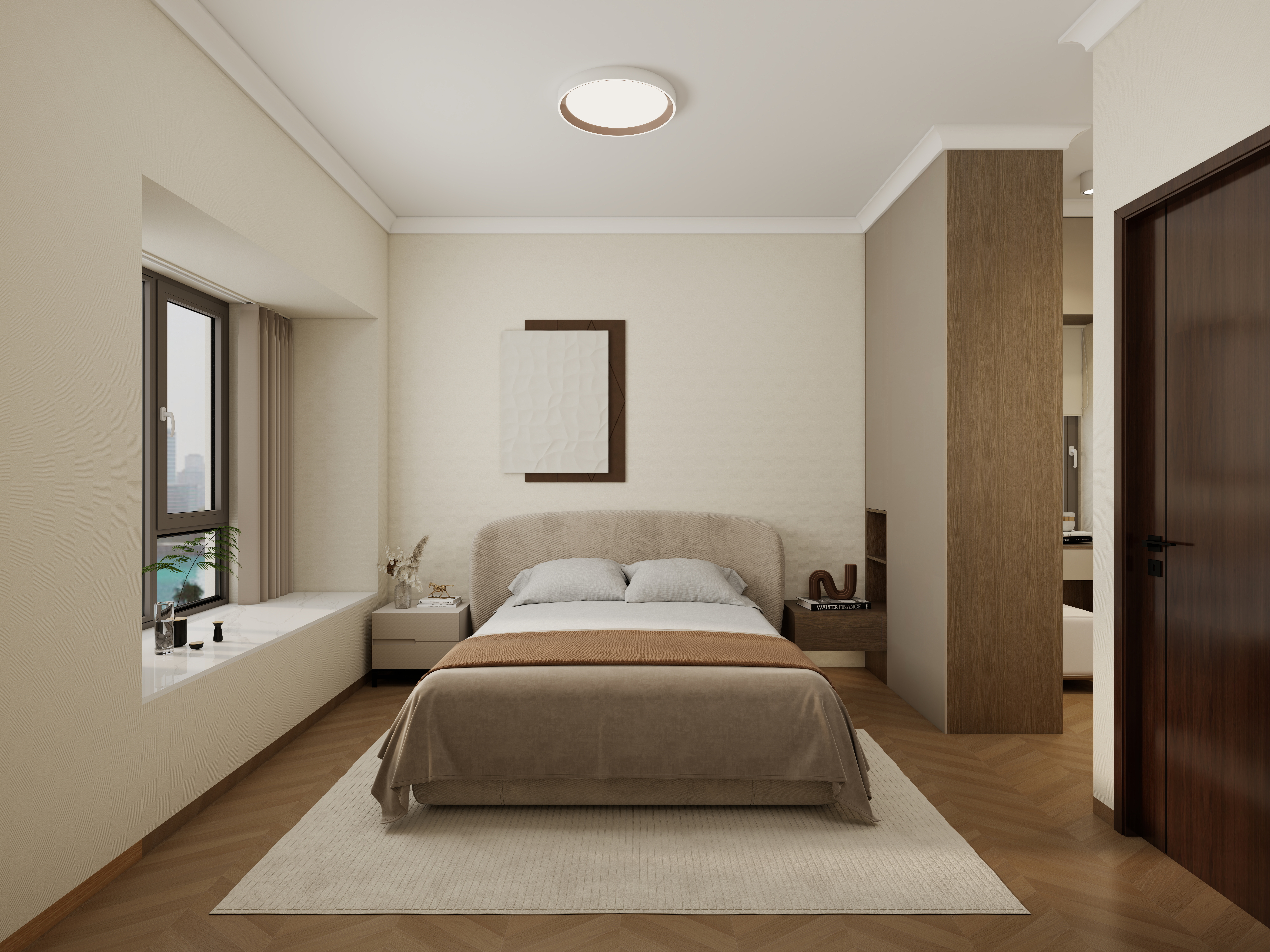 惠州装修找沫竹-惠州-江誉城-木语一层主卧装修效果图第2张