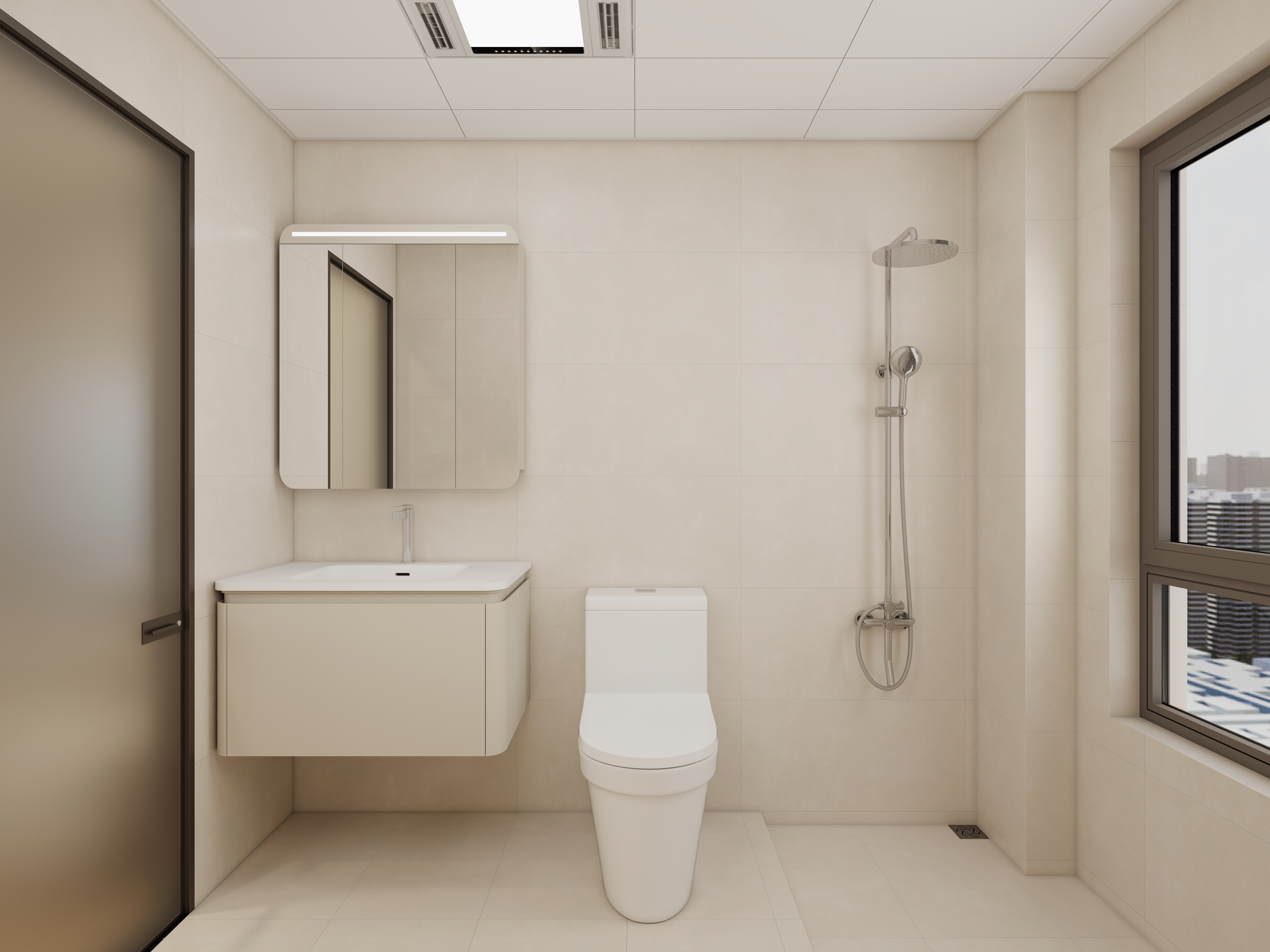 惠州装修找沫竹-惠州-江誉城-木语一层主卫装修效果图第2张