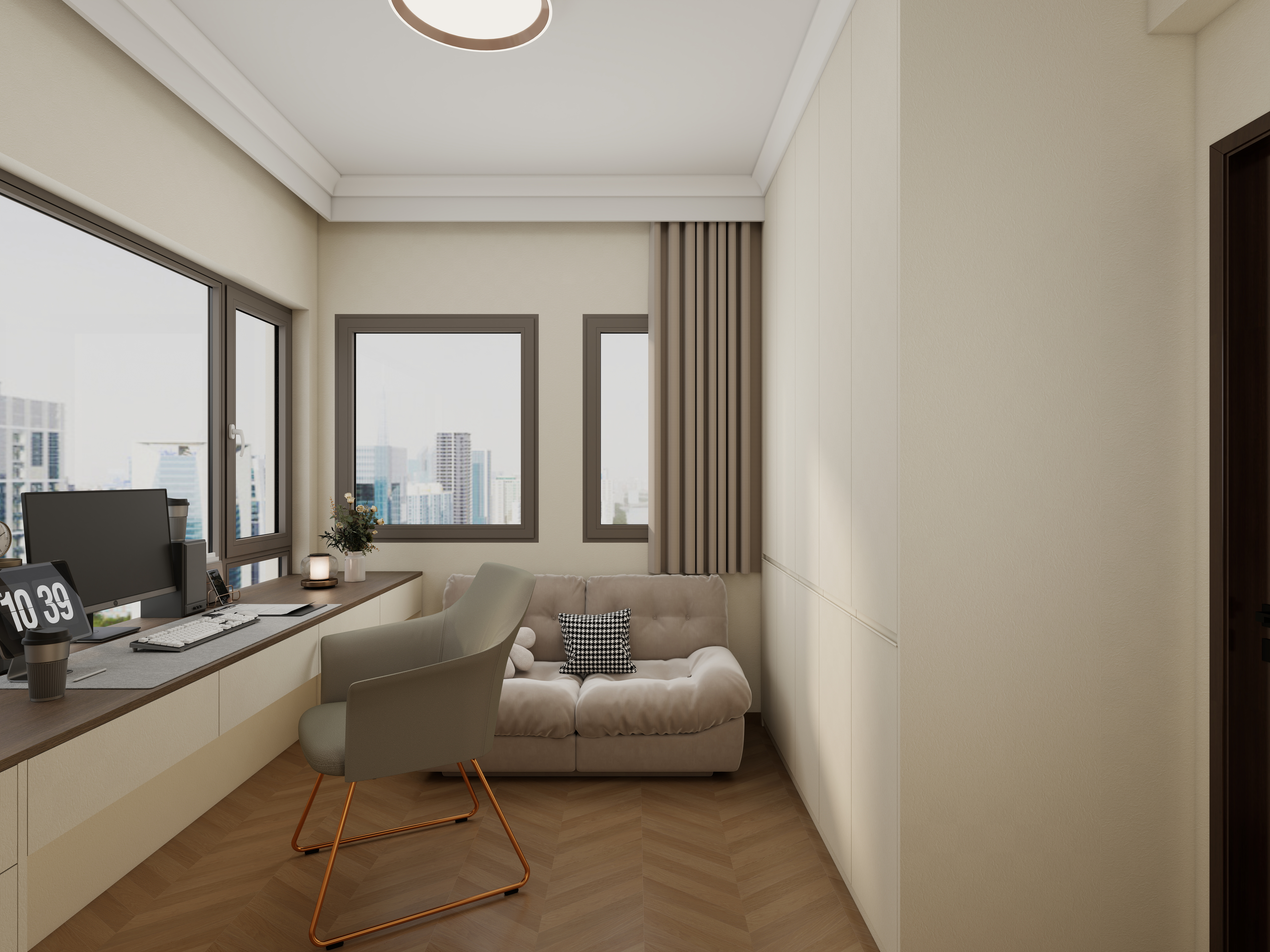 惠州装修找沫竹-惠州-江誉城-木语一层卧室三装修效果图第1张