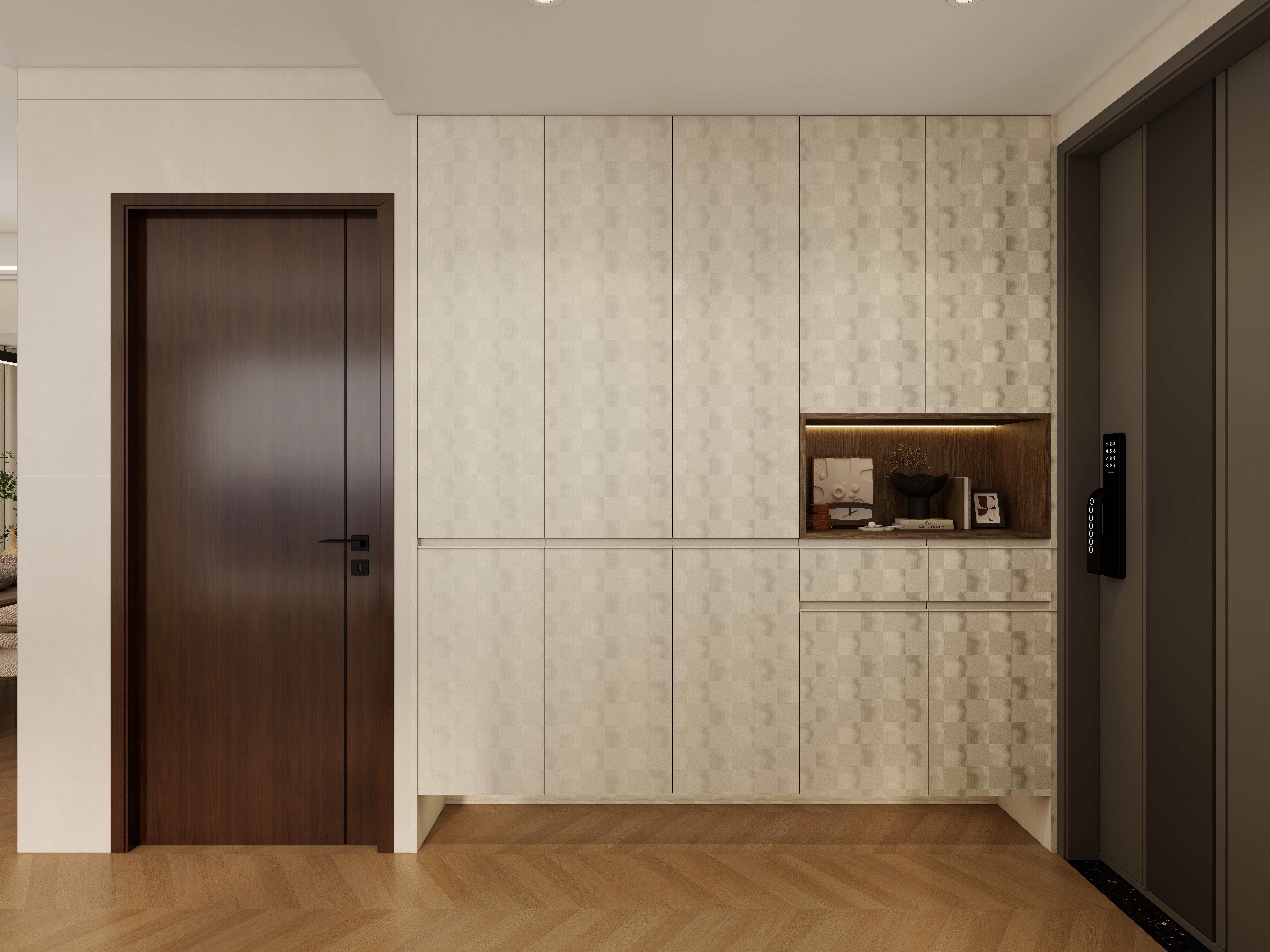 惠州装修找沫竹-惠州-江誉城-木语一层入户装修效果图第2张