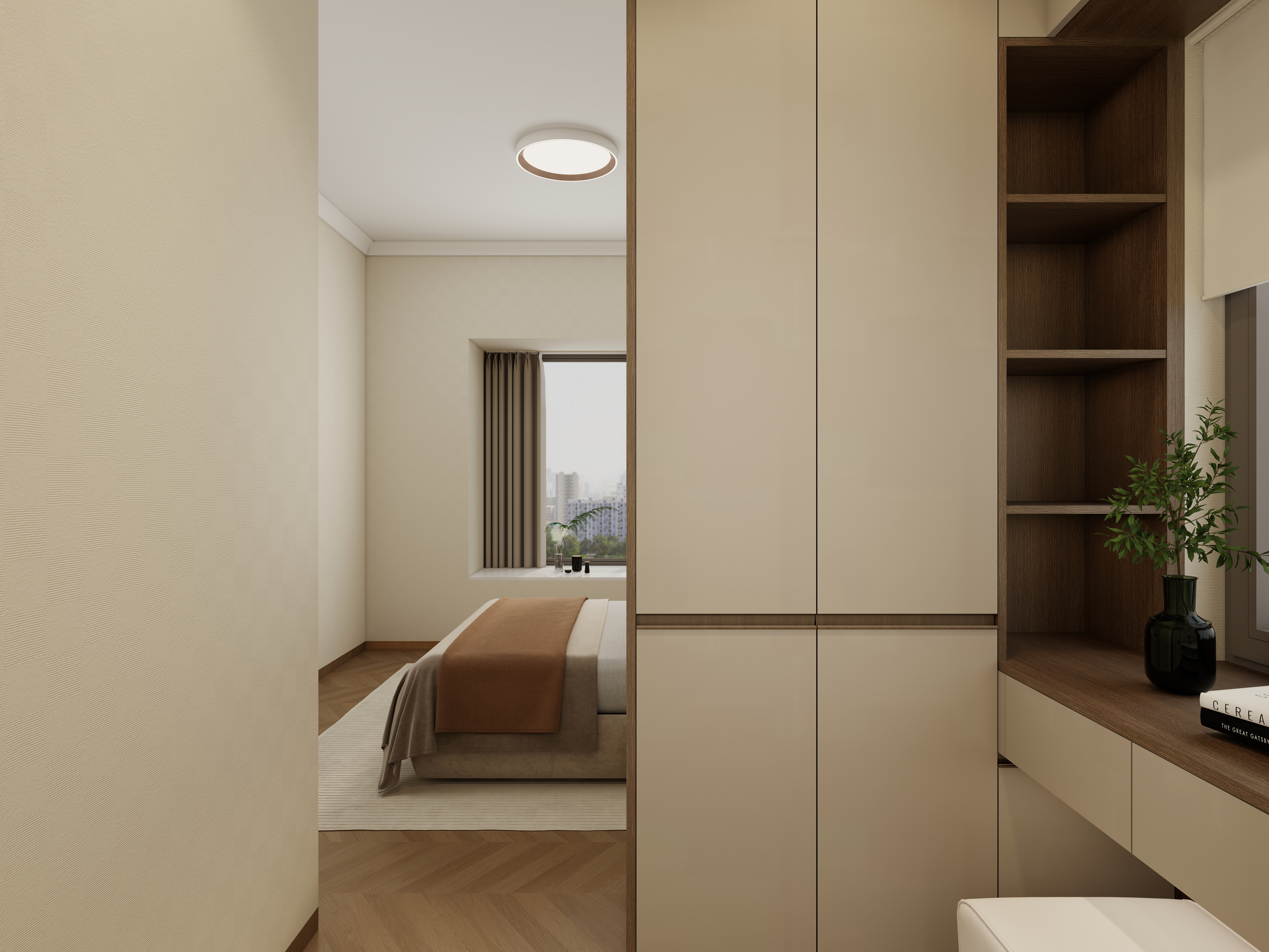 惠州装修找沫竹-惠州-江誉城-木语一层衣帽间装修效果图第1张