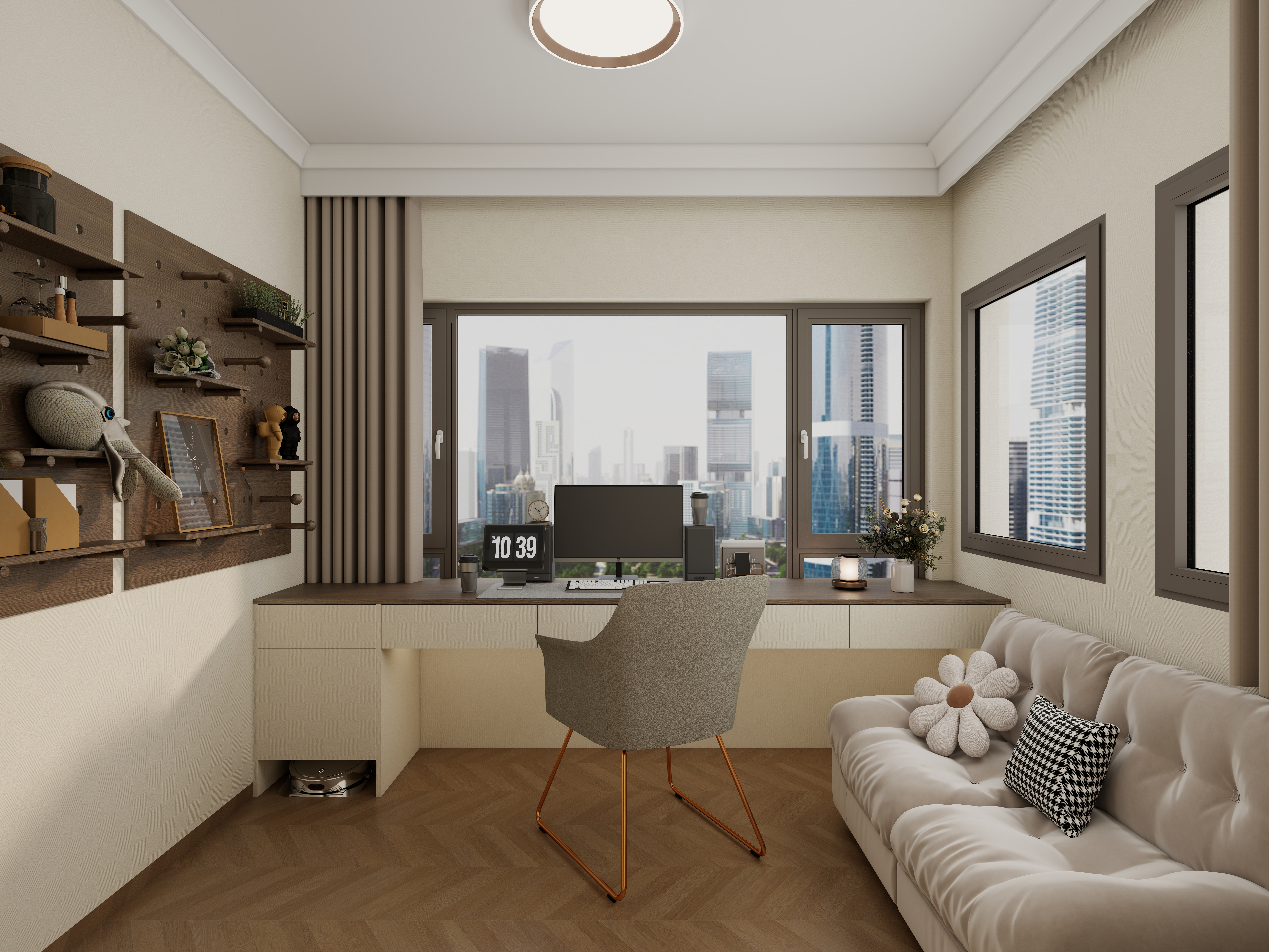 惠州装修找沫竹-惠州-江誉城-木语一层卧室三装修效果图第2张