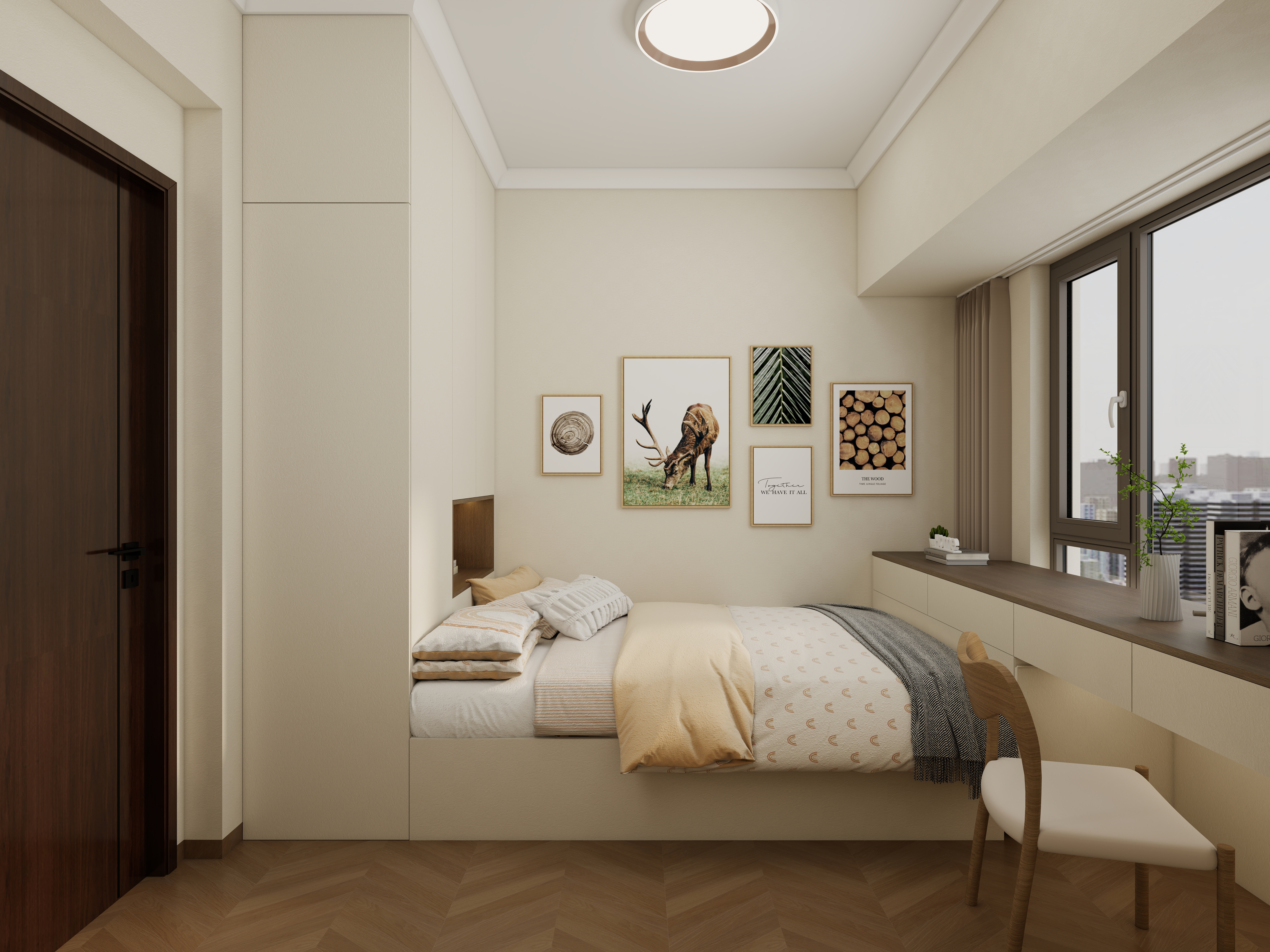 惠州装修找沫竹-惠州-江誉城-木语一层卧室二装修效果图第2张