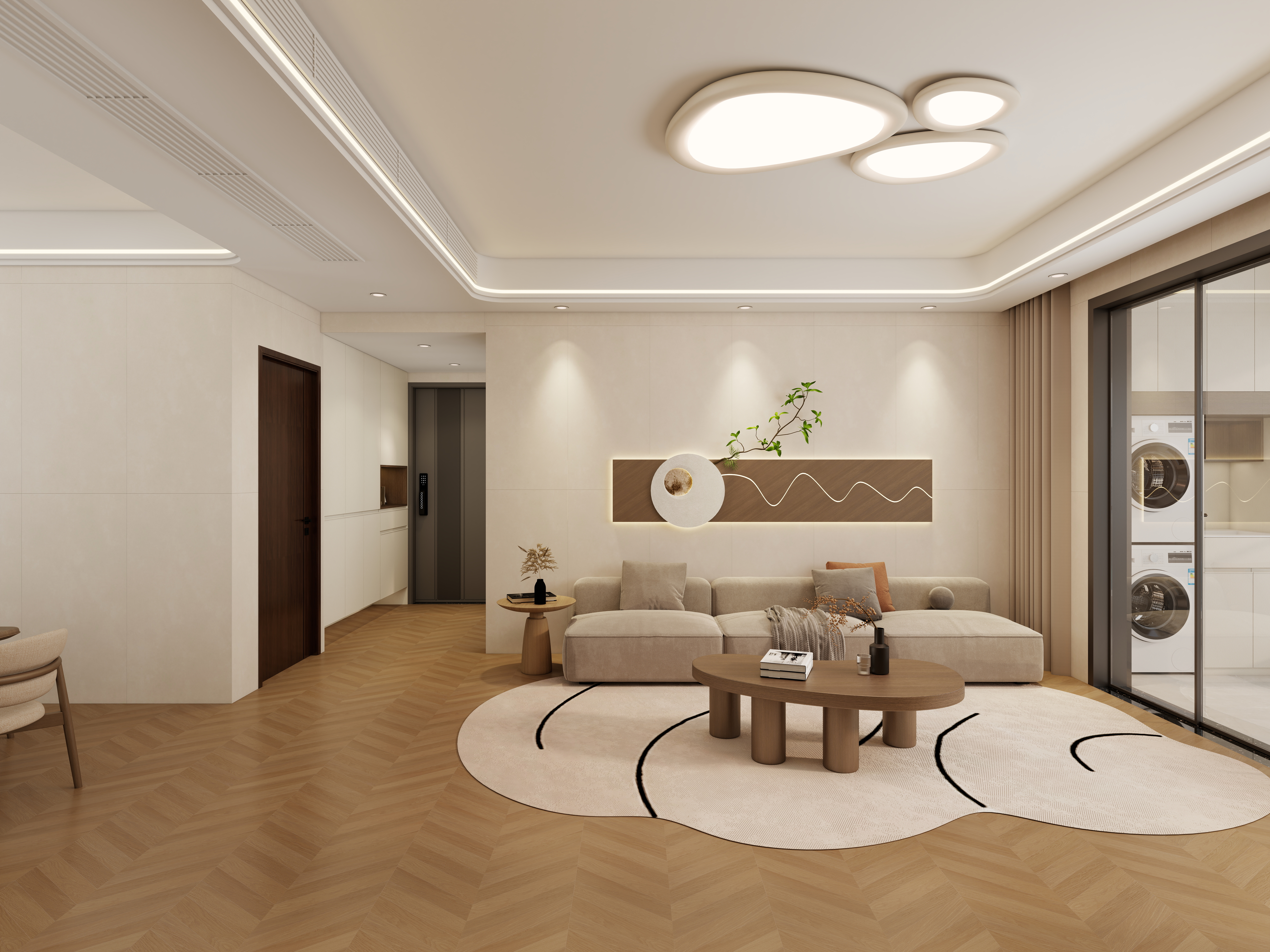 惠州装修找沫竹-惠州-江誉城-木语一层客厅装修效果图第2张