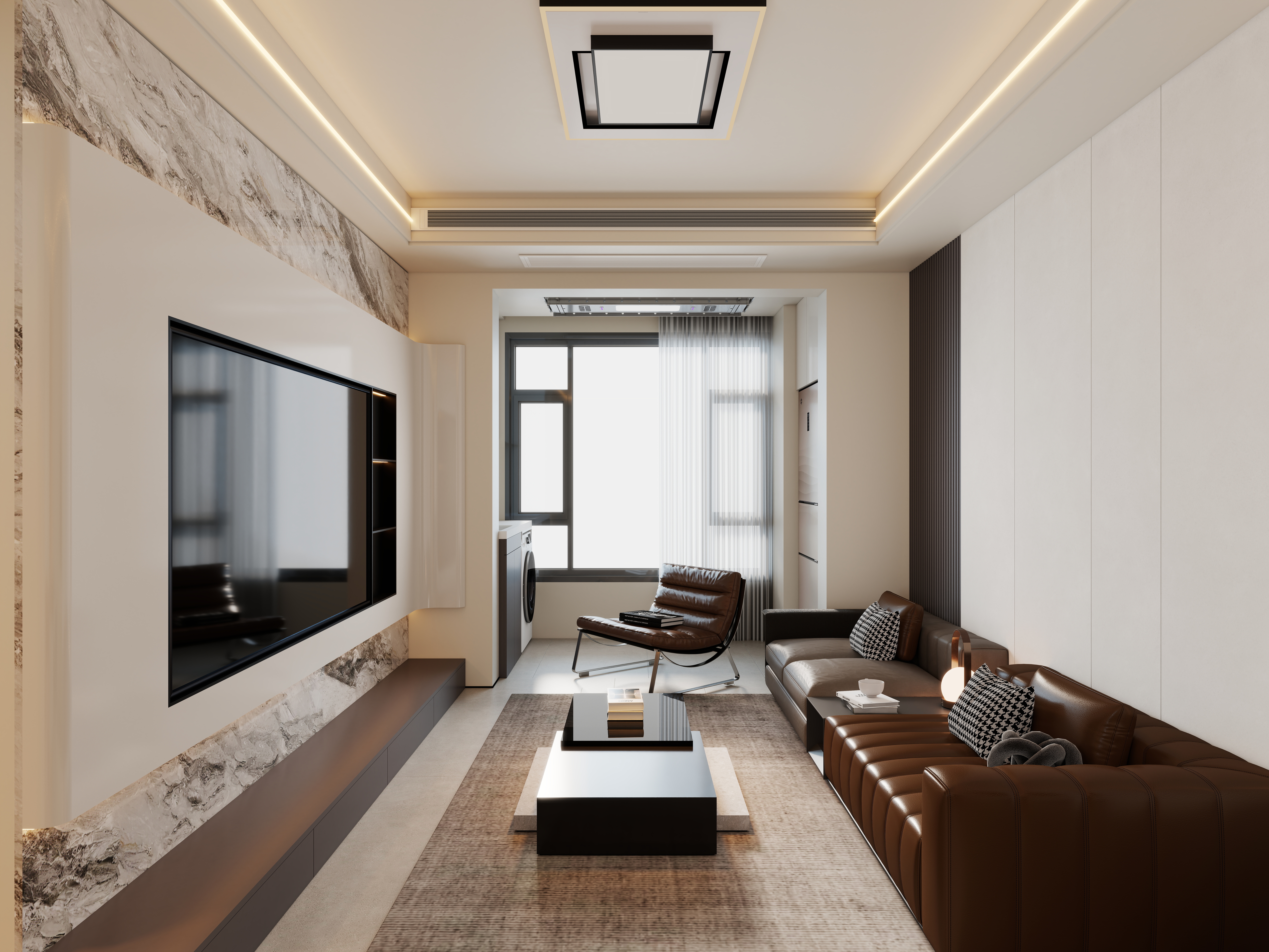 艺雅丽-77平意式  装修效果图