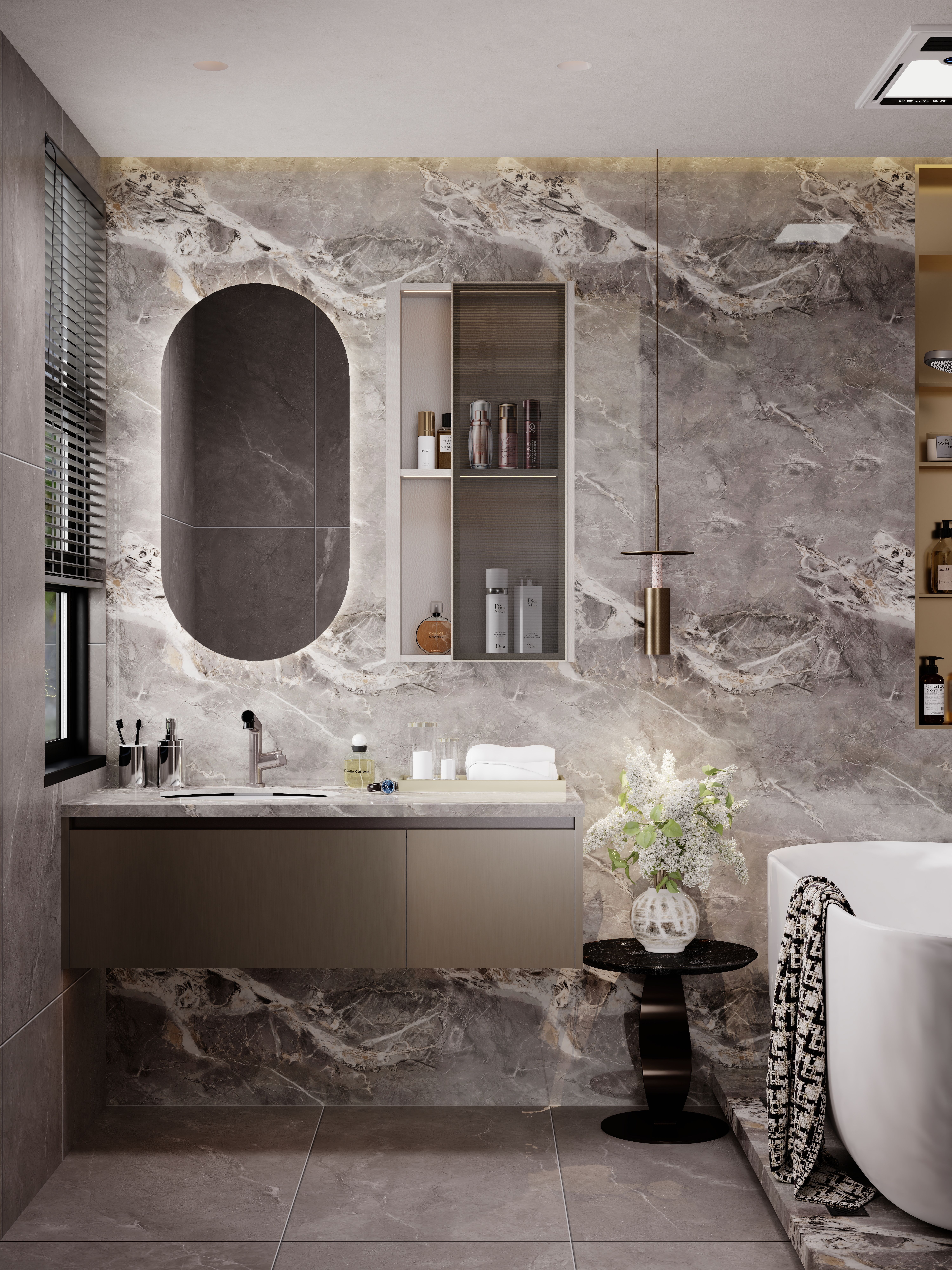 点点设计.-品质轻奢·艺术与品质的家一层主卫装修效果图第5张