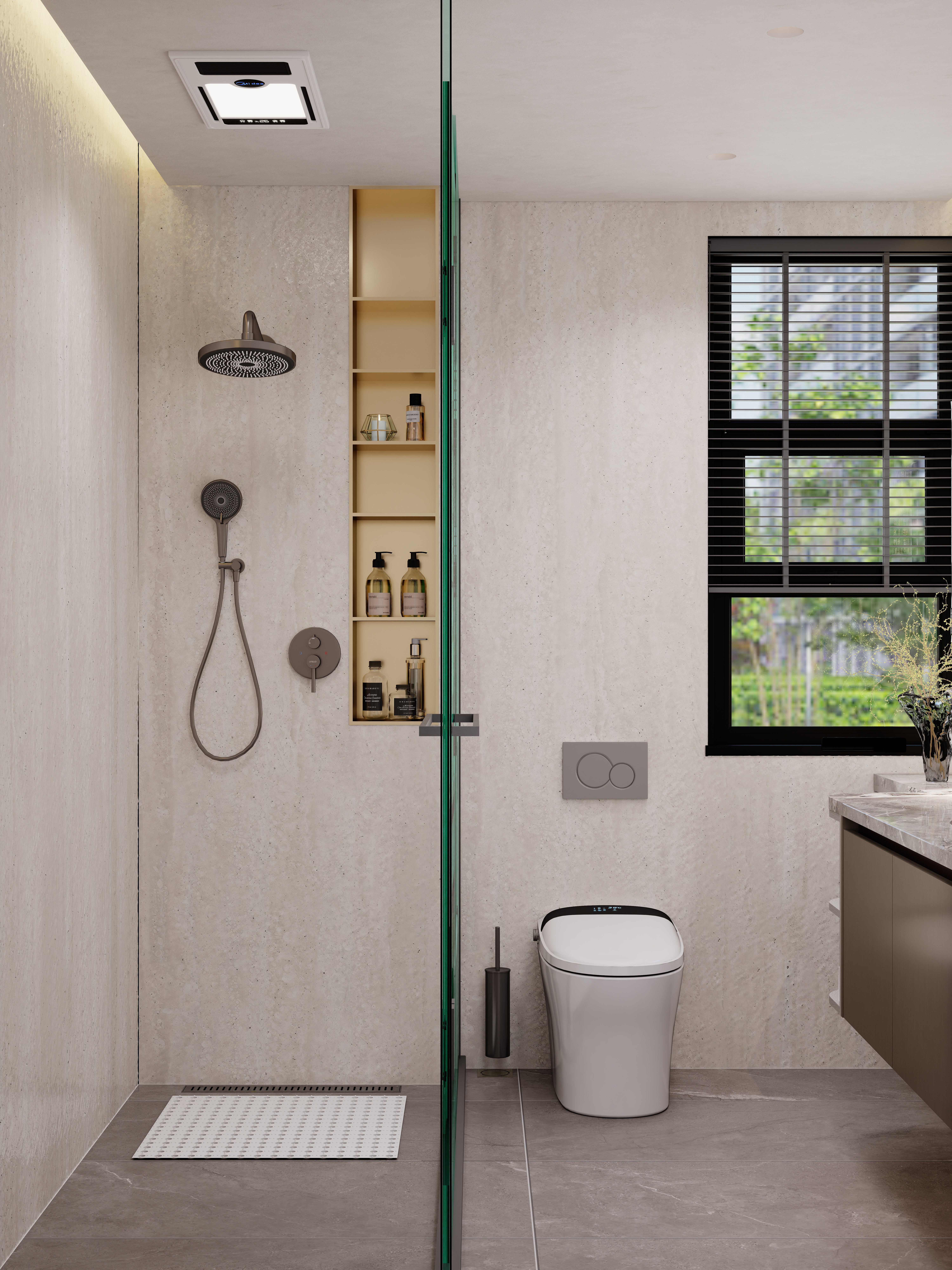 点点设计.-品质轻奢·艺术与品质的家一层卫生间装修效果图第4张