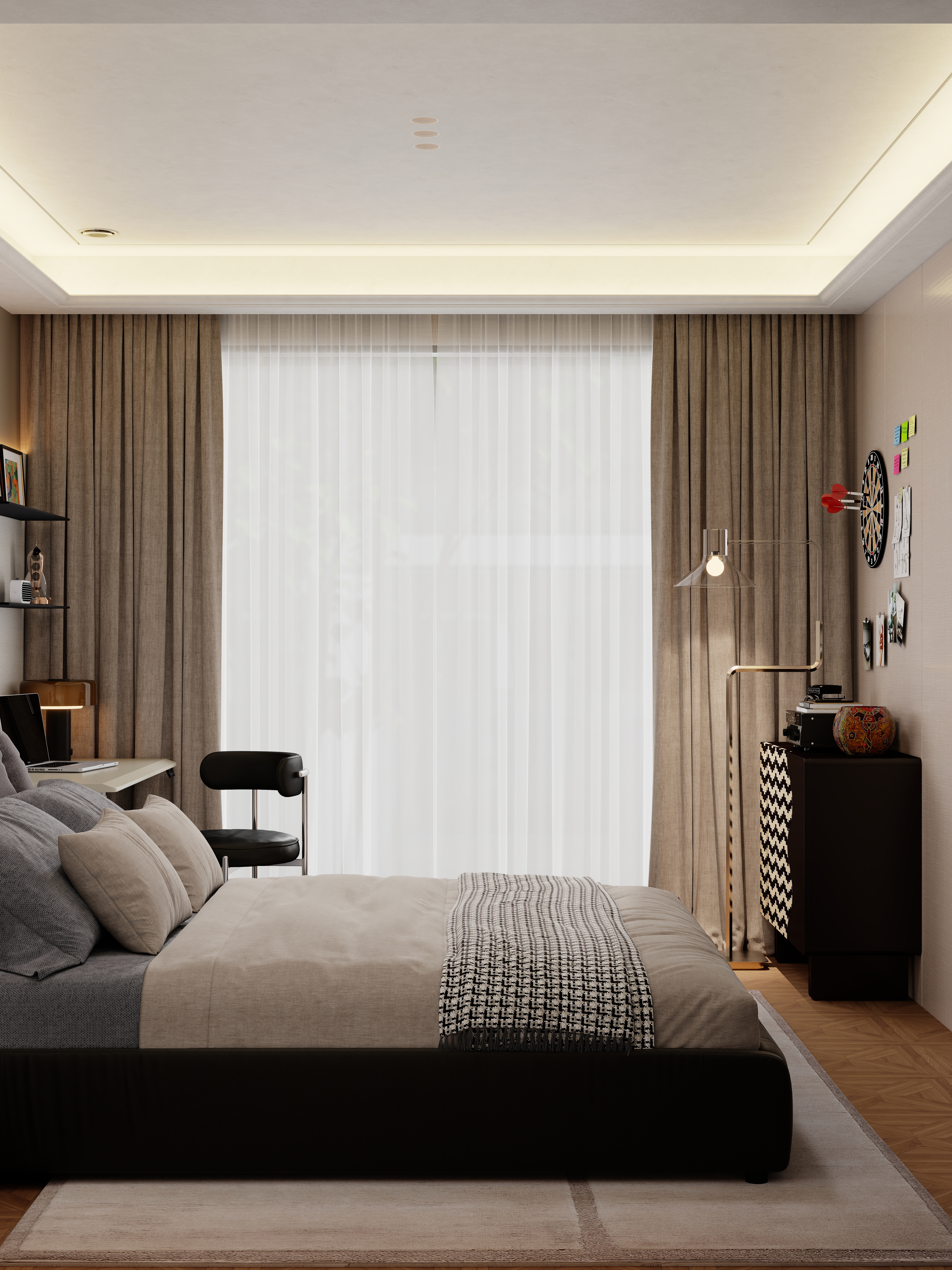 点点设计.-品质轻奢·艺术与品质的家一层青少年房装修效果图第5张