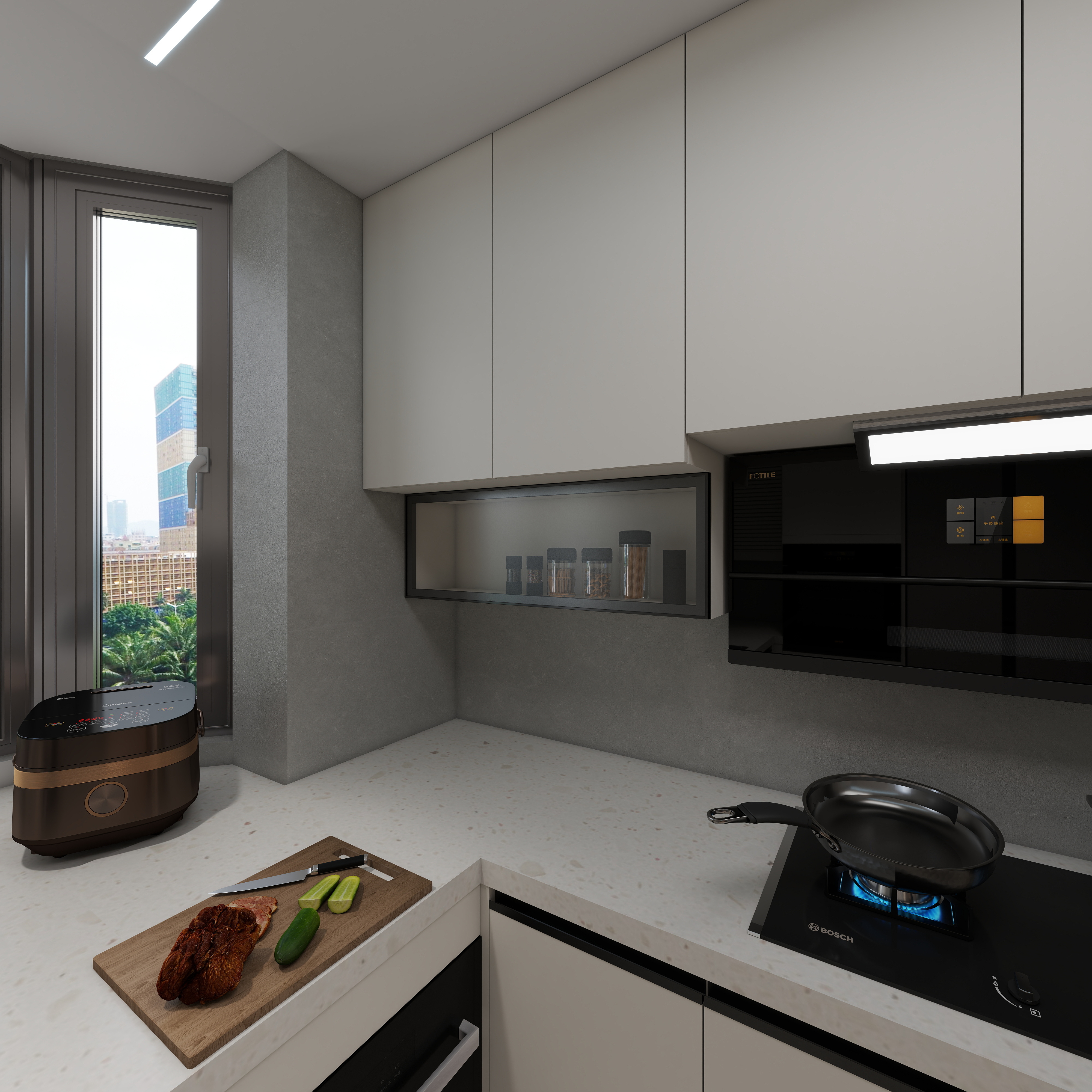 周静-110㎡3室一层厨房装修效果图第4张