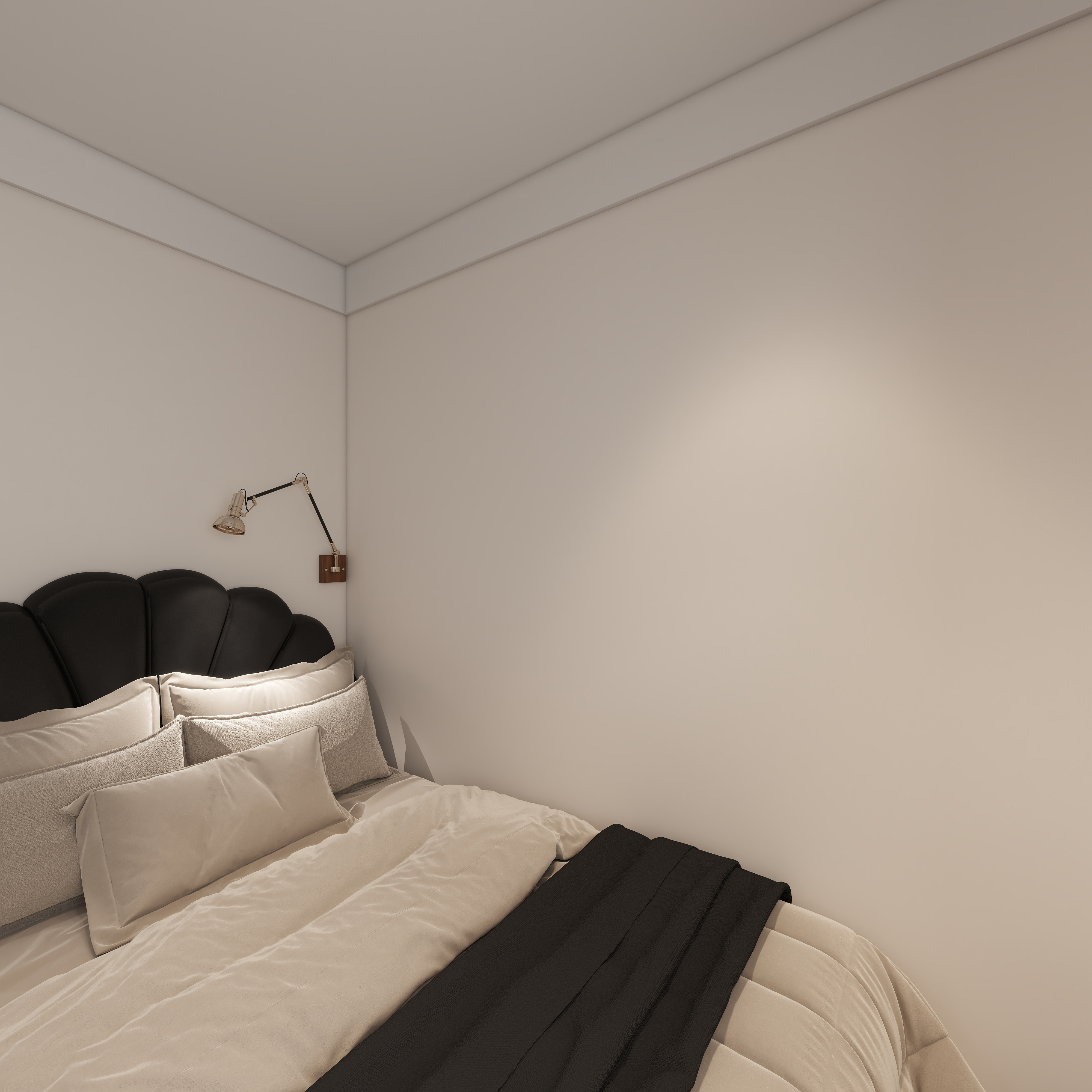 周静-110㎡3室一层次卧装修效果图第4张