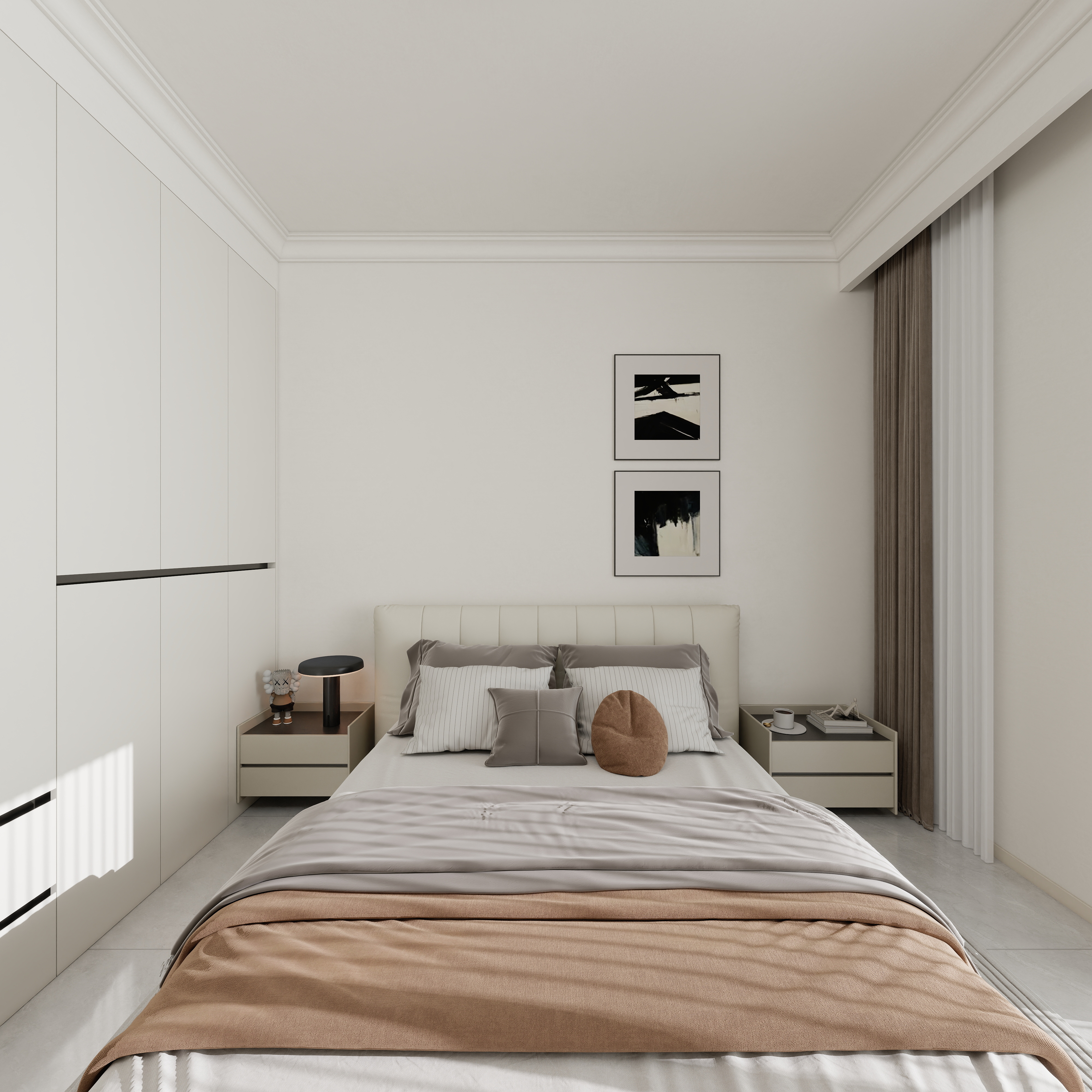 李佳洋-金山花苑107平现代3室一层次卧装修效果图第4张