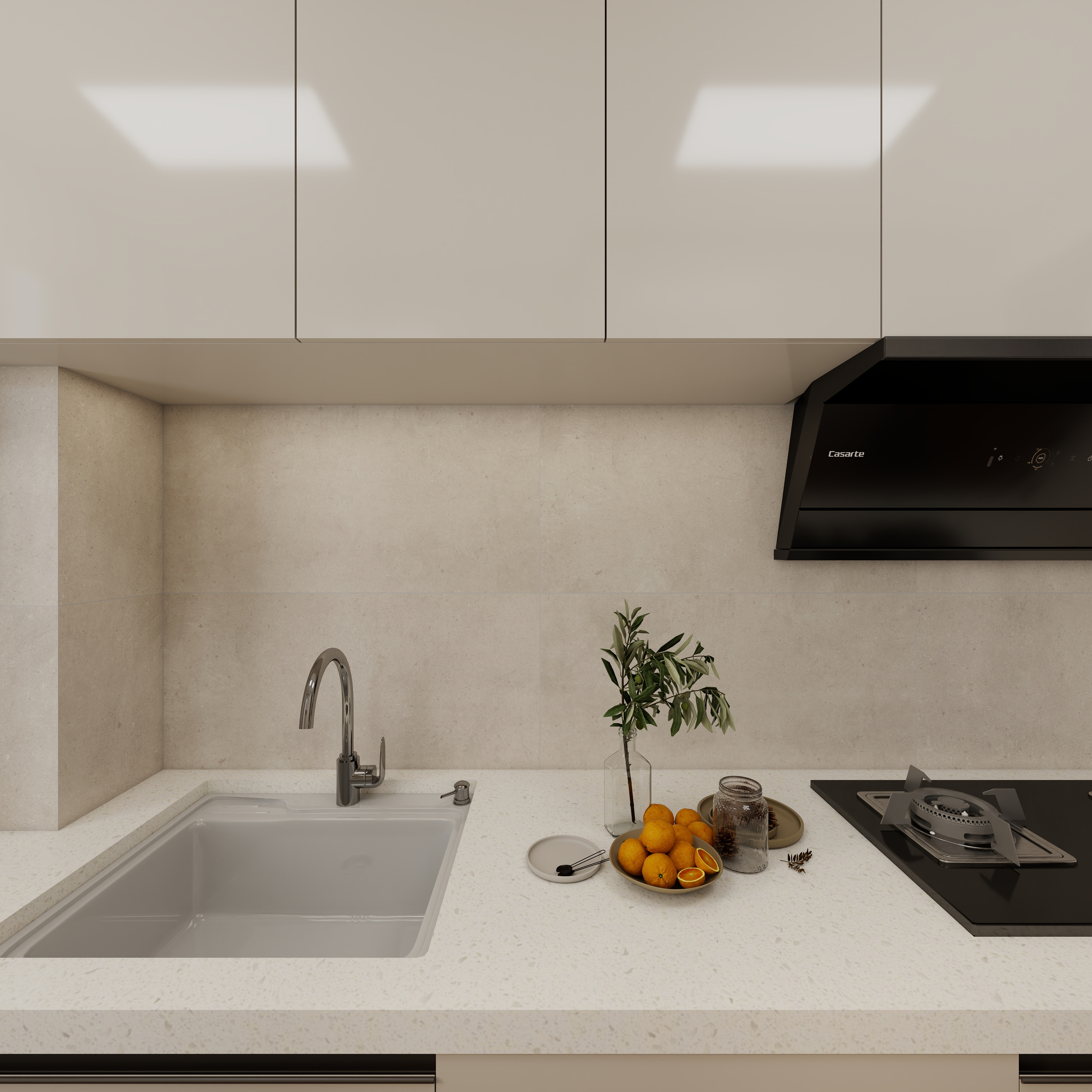 惠州装修找沫竹-惠州-山水芳邻-深古一层厨房装修效果图第3张