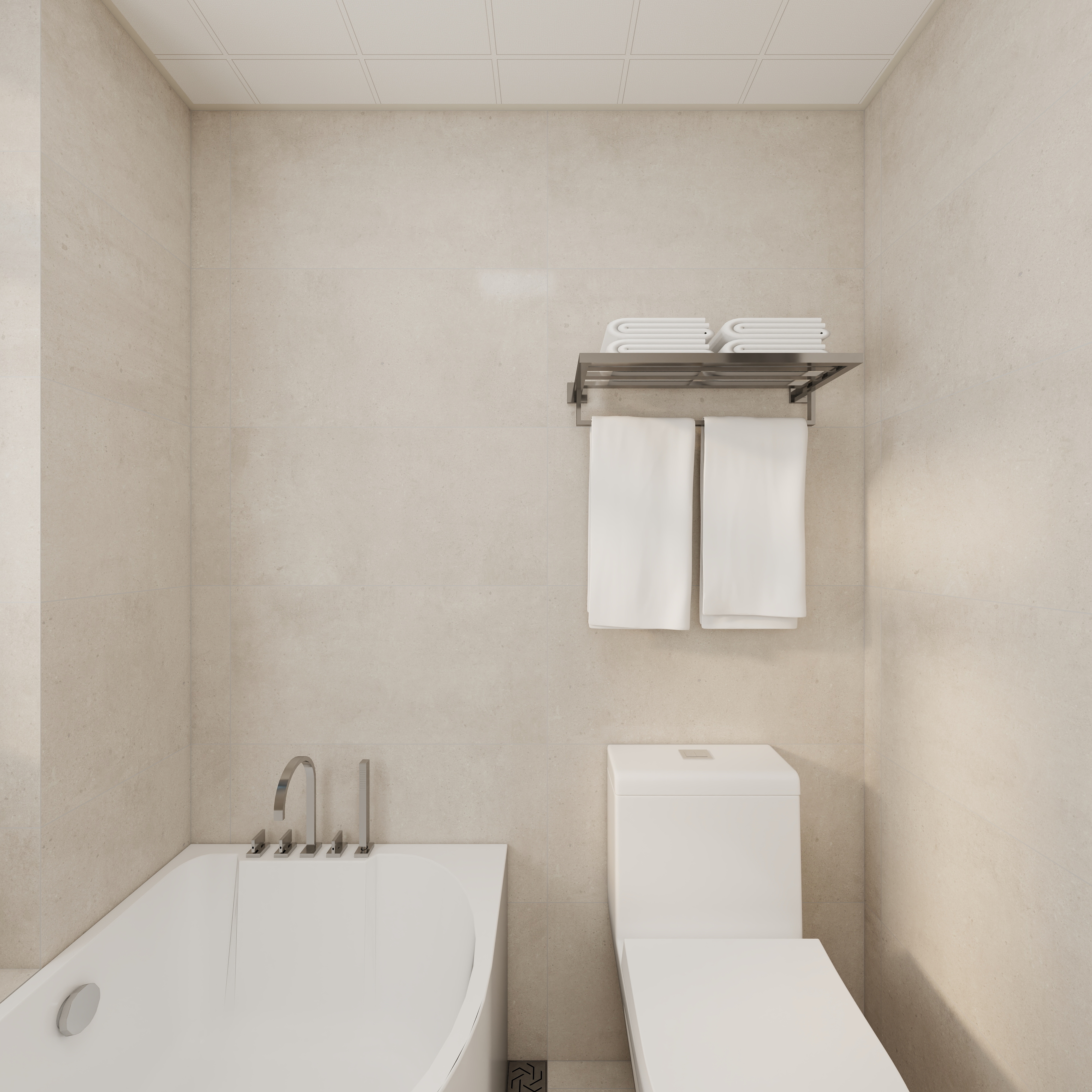 惠州装修找沫竹-惠州-山水芳邻-深古一层公卫装修效果图第3张