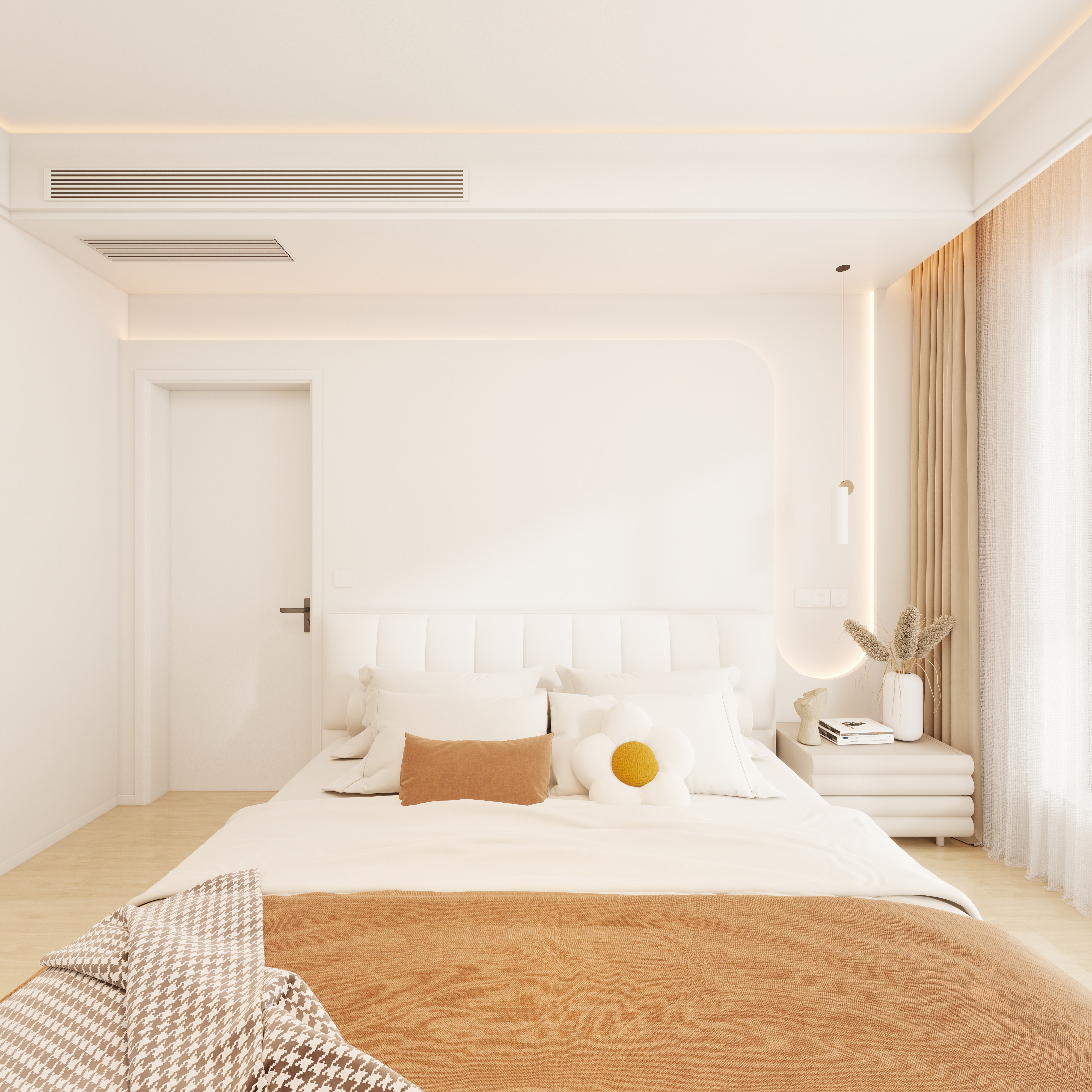 养猫-通江云境97㎡一层主卧装修效果图第4张