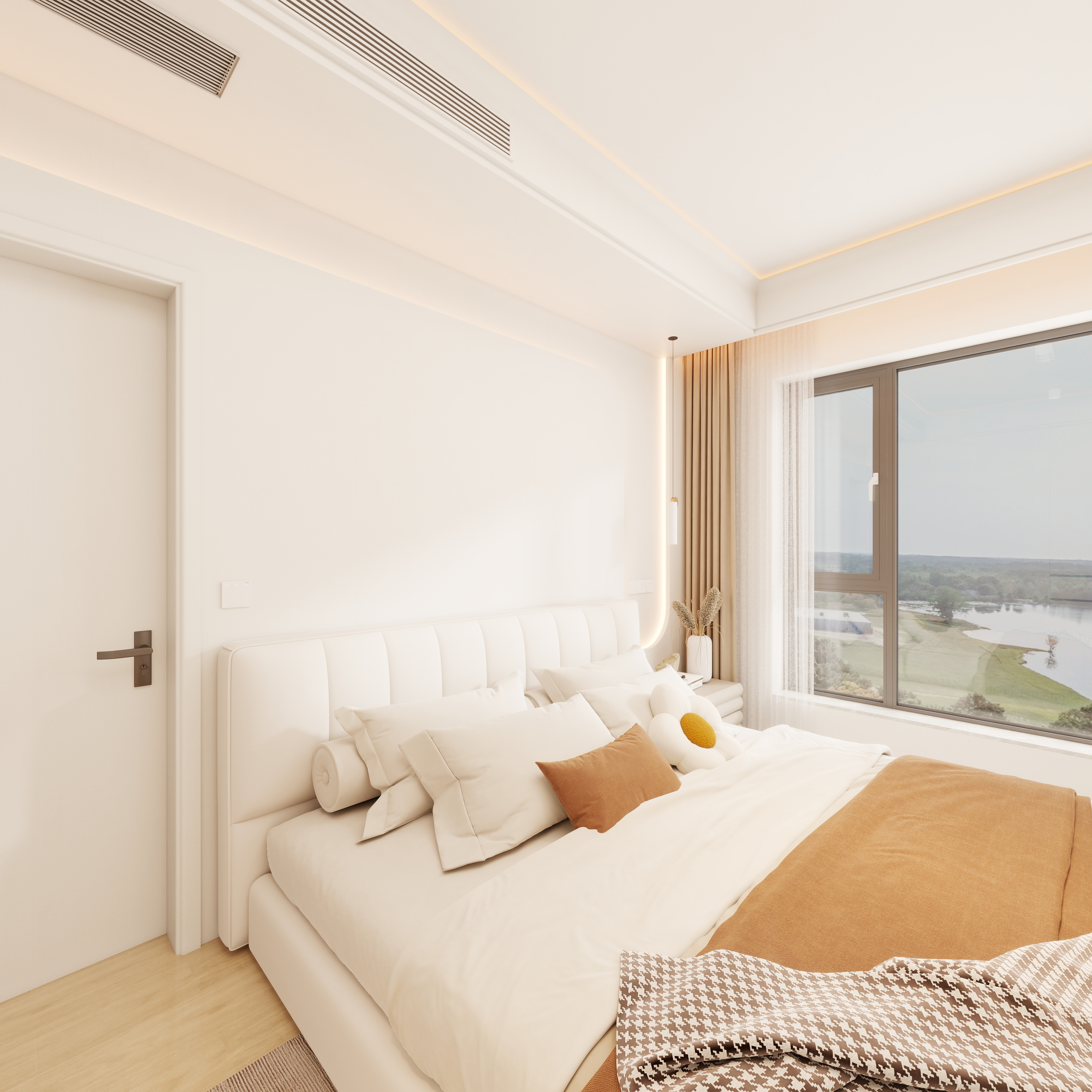 养猫-通江云境97㎡一层主卧装修效果图第5张