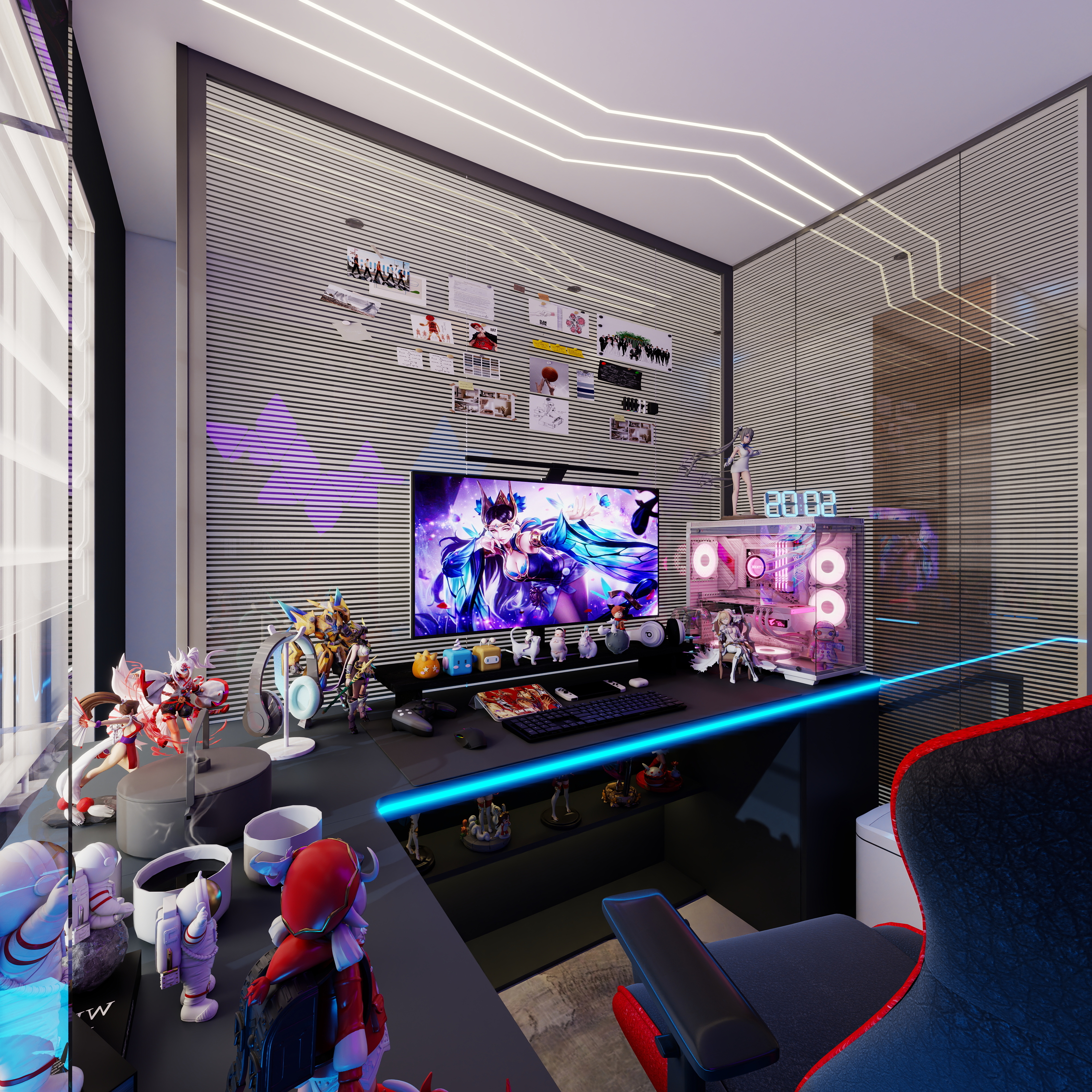 歓嬉-中凯毓秀--顶跃 -改 - 最新二层客餐厅装修效果图第3张