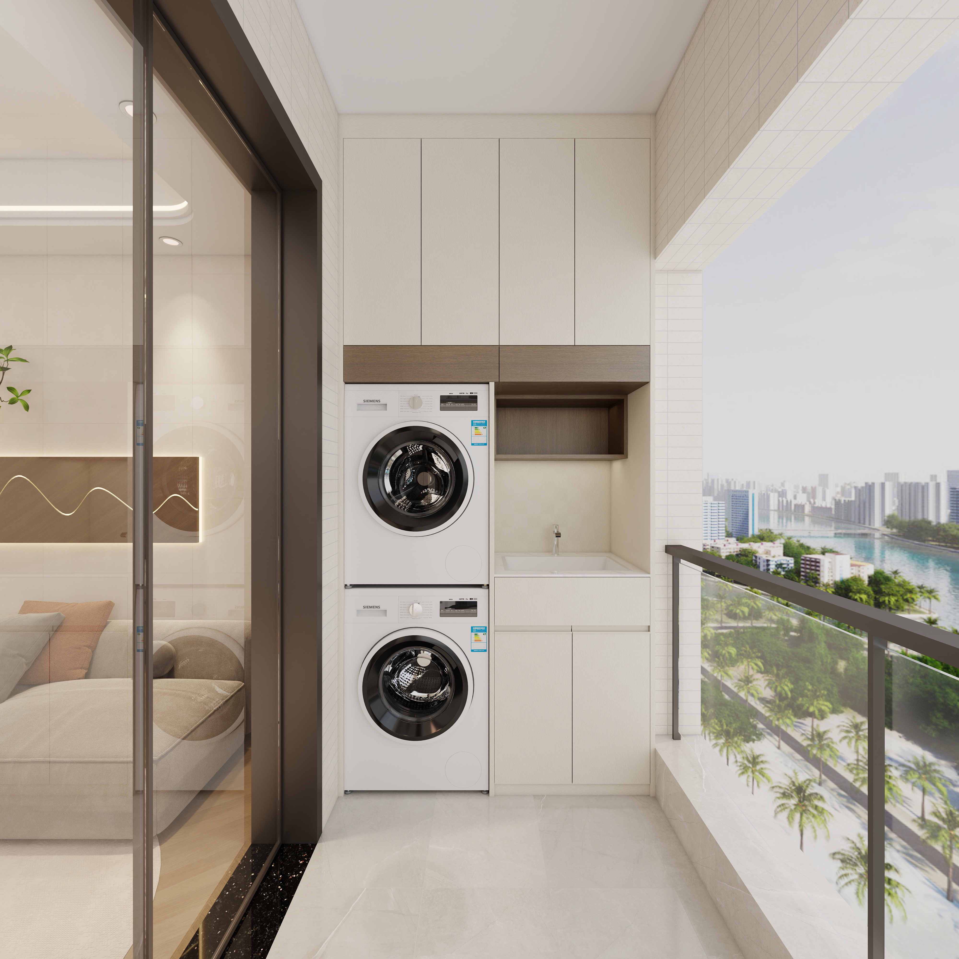 惠州装修找沫竹-惠州-江誉城-木语一层阳台装修效果图第3张