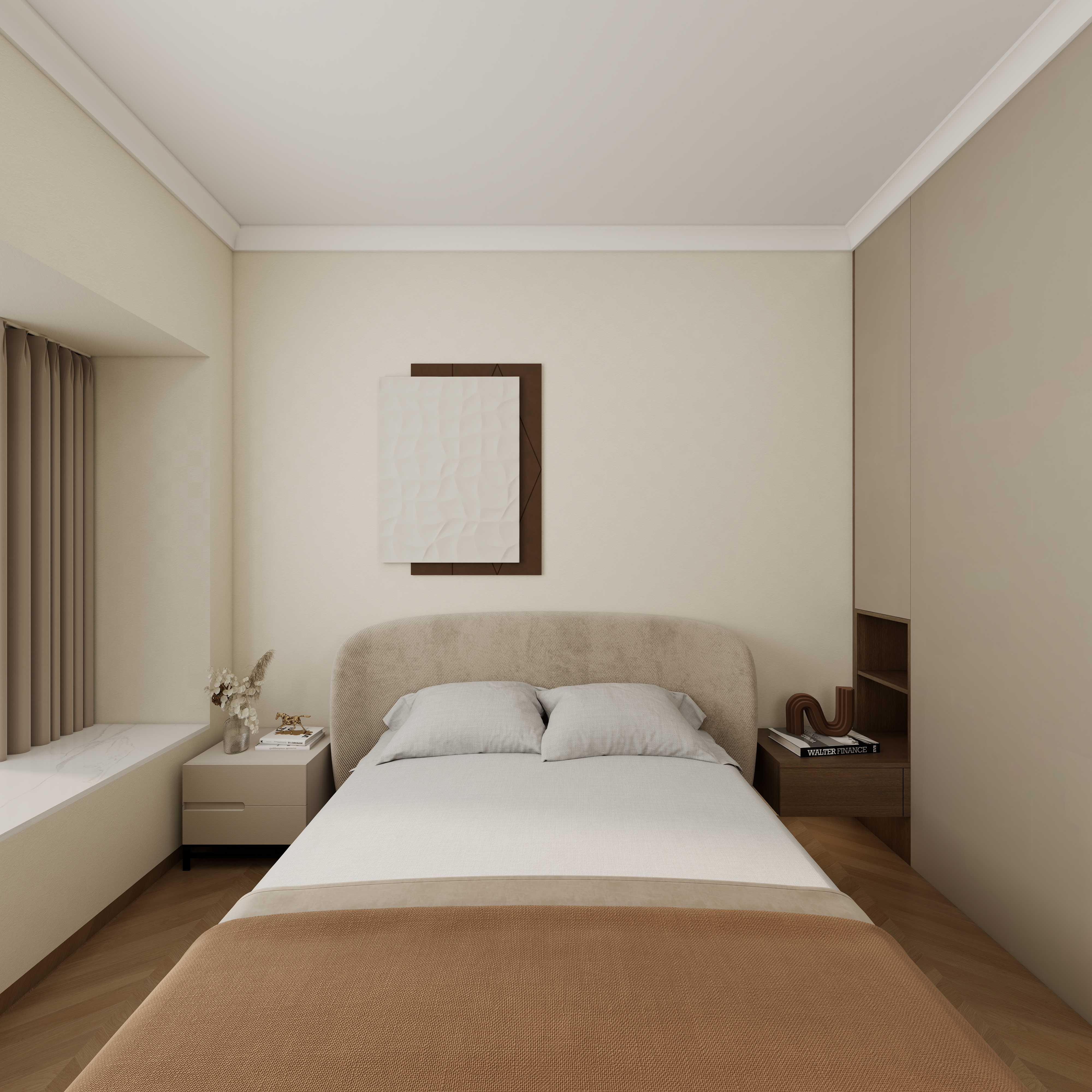 惠州装修找沫竹-惠州-江誉城-木语一层主卧装修效果图第3张